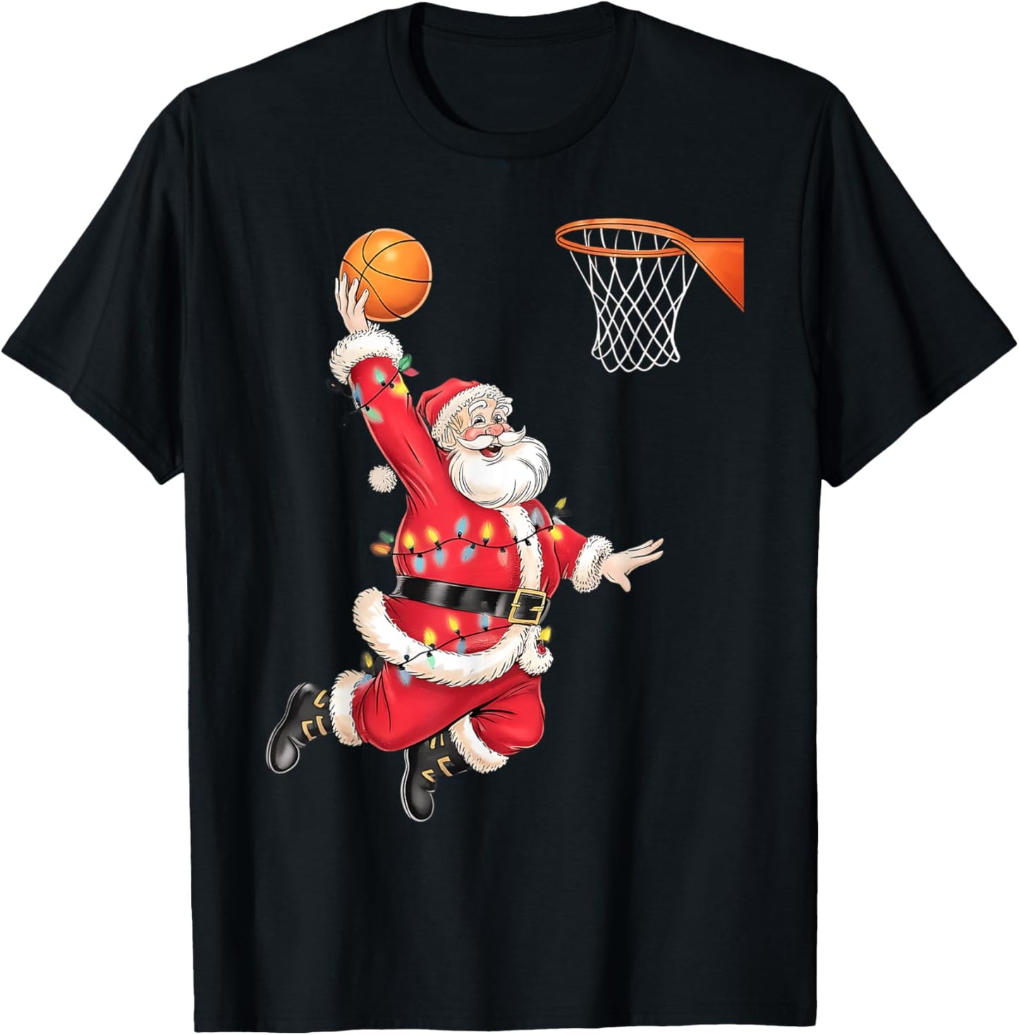 Funny Santa Claus Playing Basketball Merry Christmas Boys