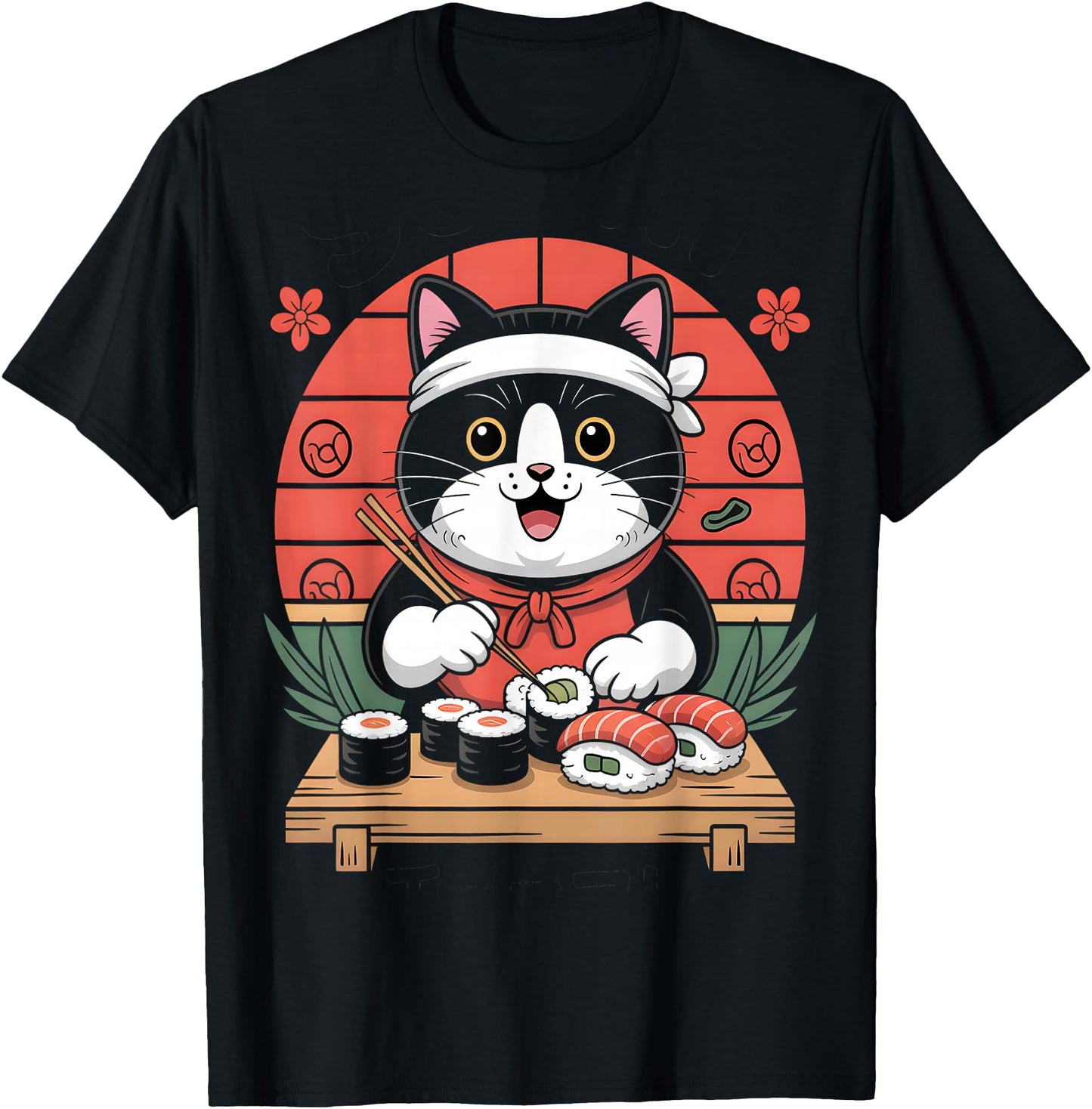 Kawaii Sushi Chef Cat Japanese Food