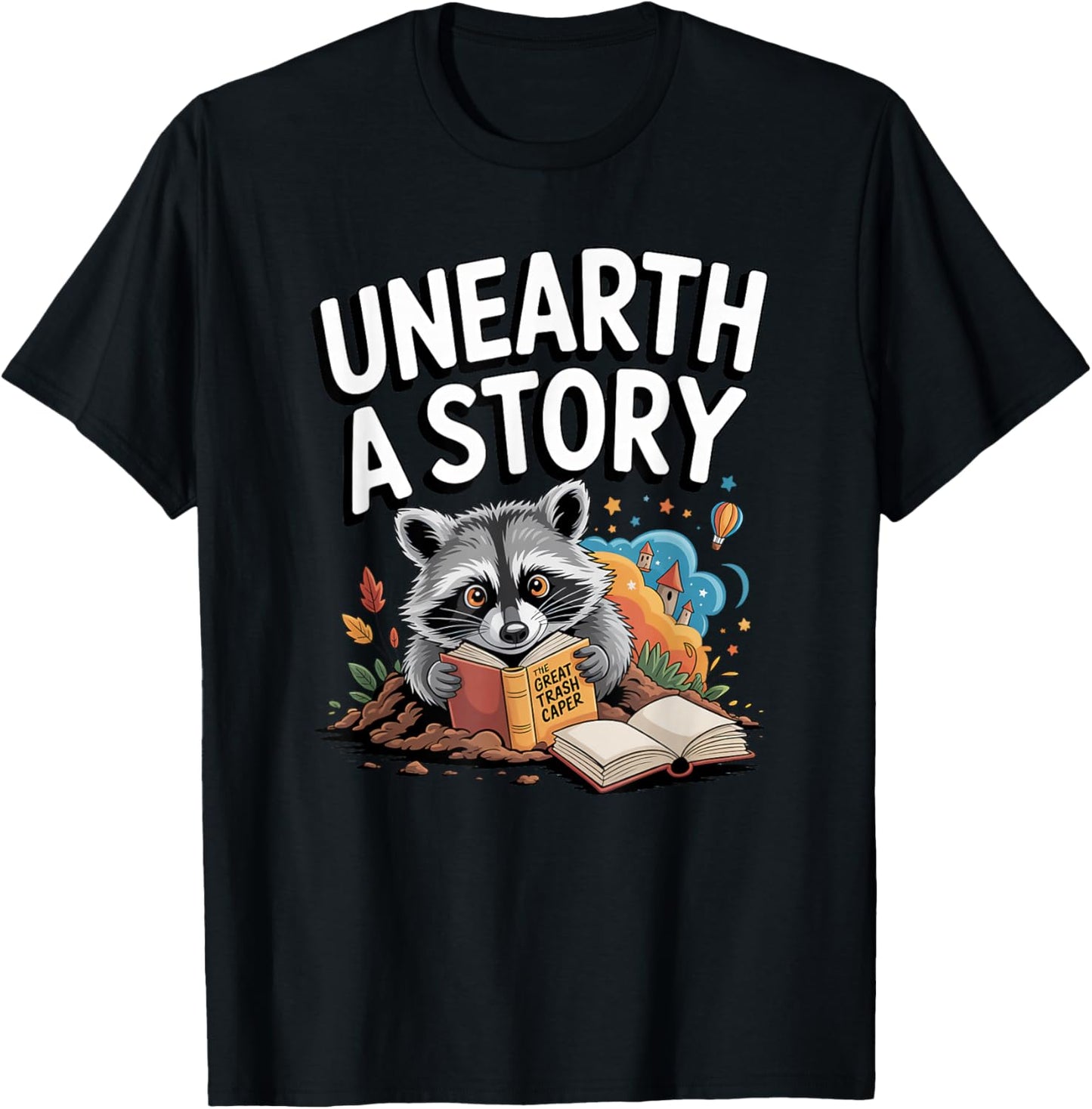 Unearth a Story Reading Raccoon