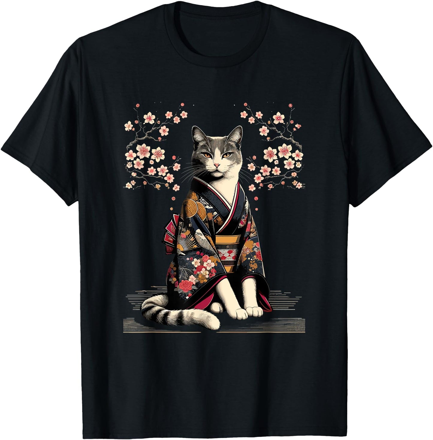 Kawaii Cat Anime Japanese Retro Men Women Funny Cat