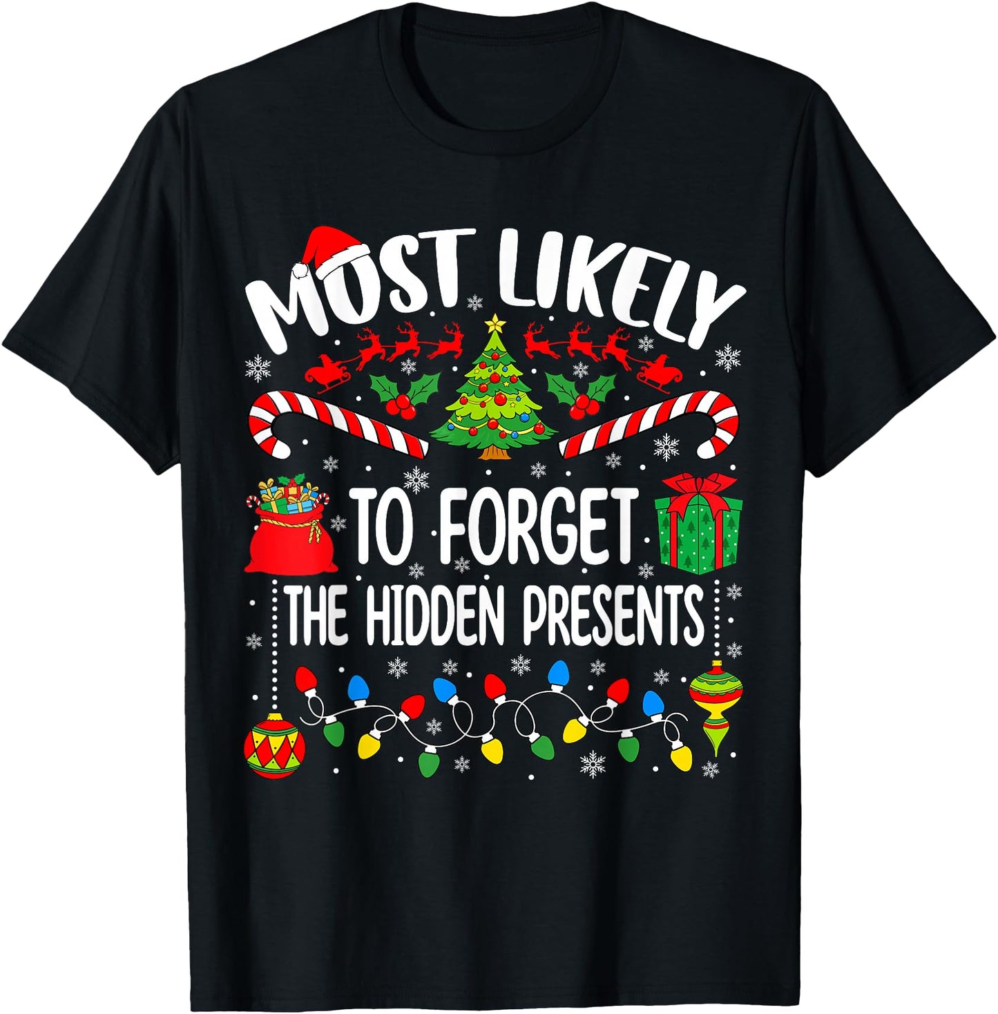 Most Likely to Forget The Hidden Presents Matching Christmas