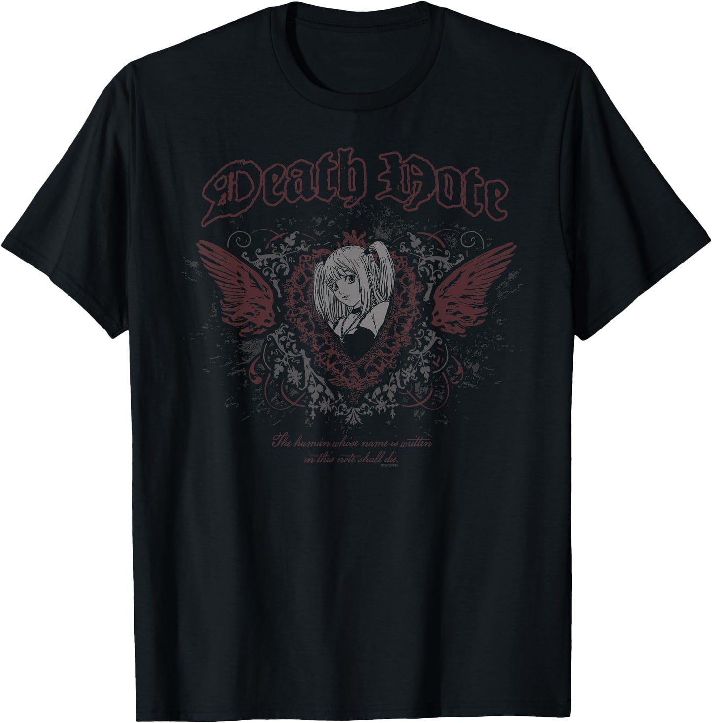 Death Note Misa Amane Retro Goth Winged Heart Anime