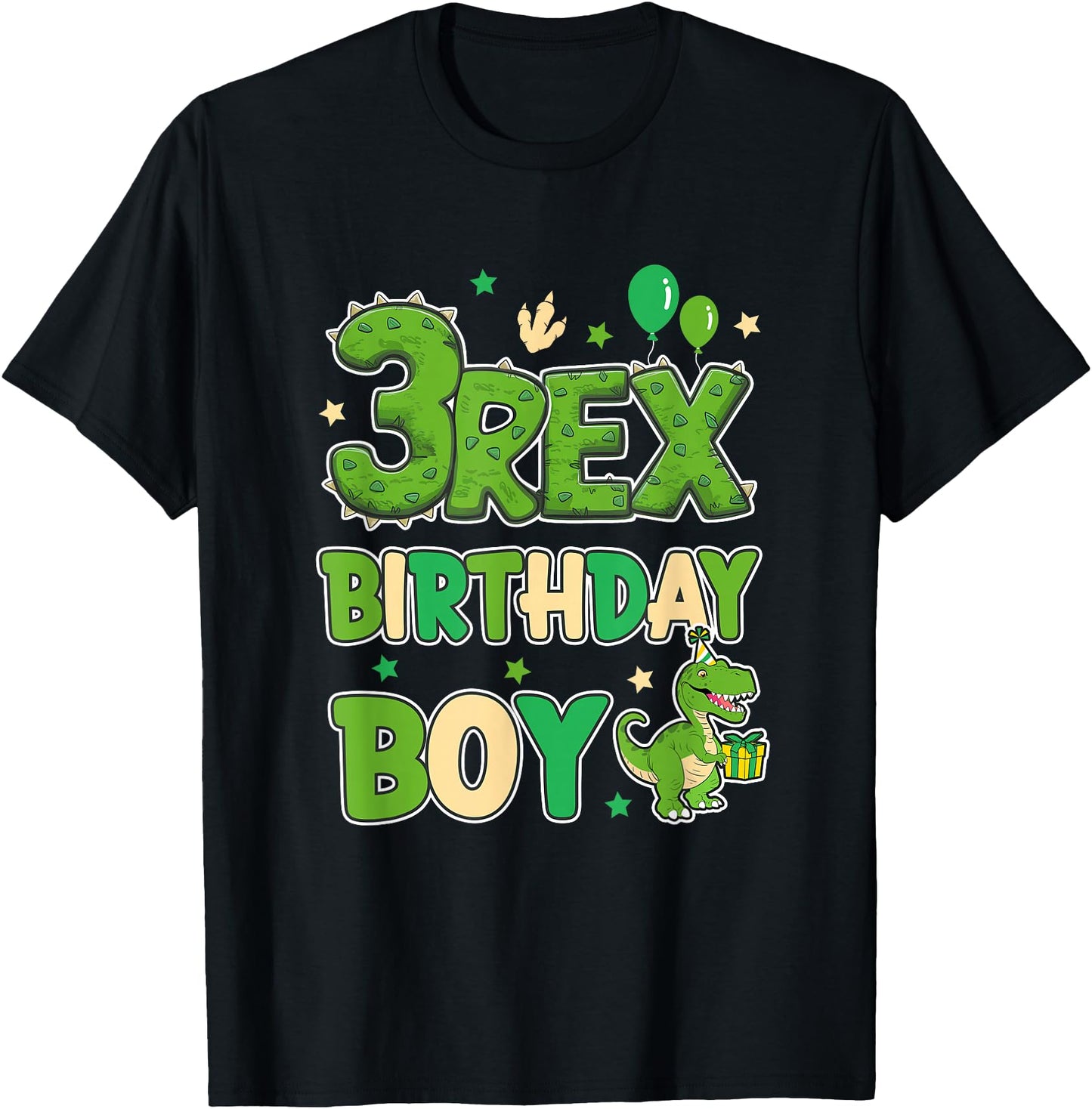 Three Rex 3Rd Birthday Boy Third T-Rex Dinosaur 3 Year Old