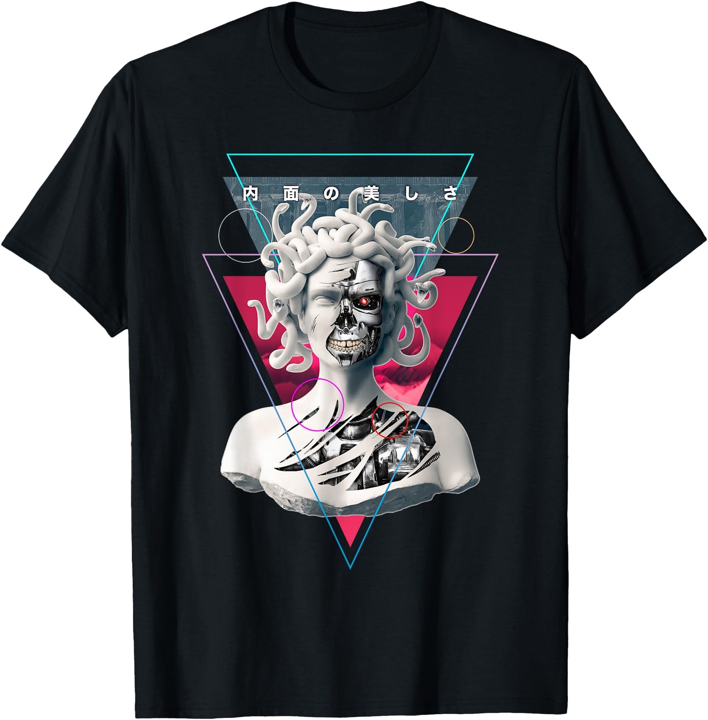 Vaporwave Cyborg Medusa Statue Aesthetic Art Japanese Otaku
