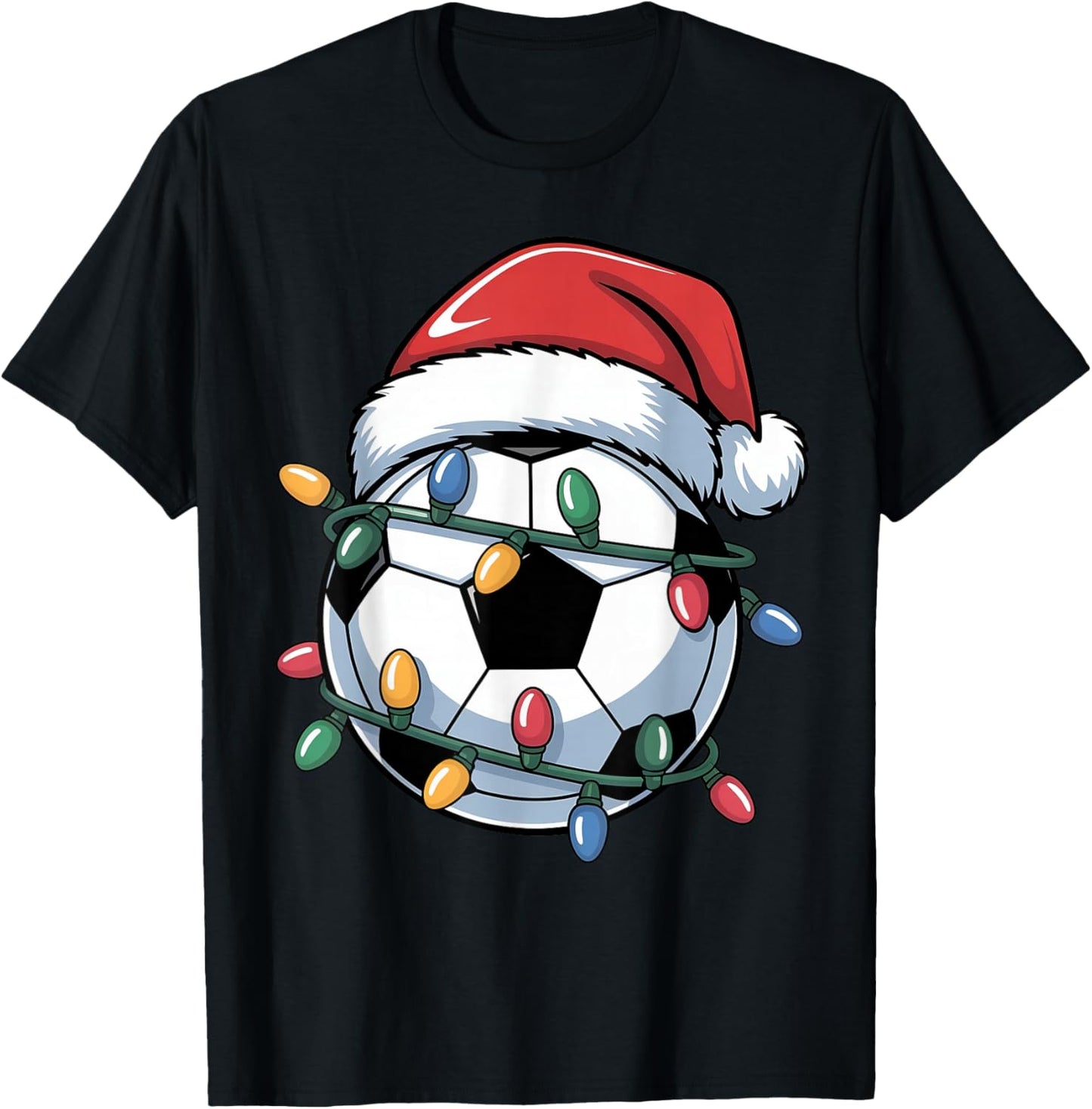 Soccer Christmas Santa Hat Soccer Ball Sport Men Women Kids