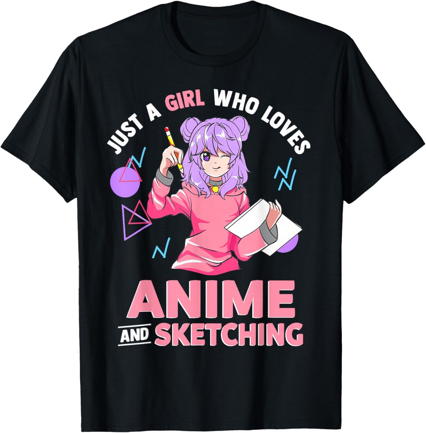 Just A Girl Who Loves Anime and Sketching Short Sleeve