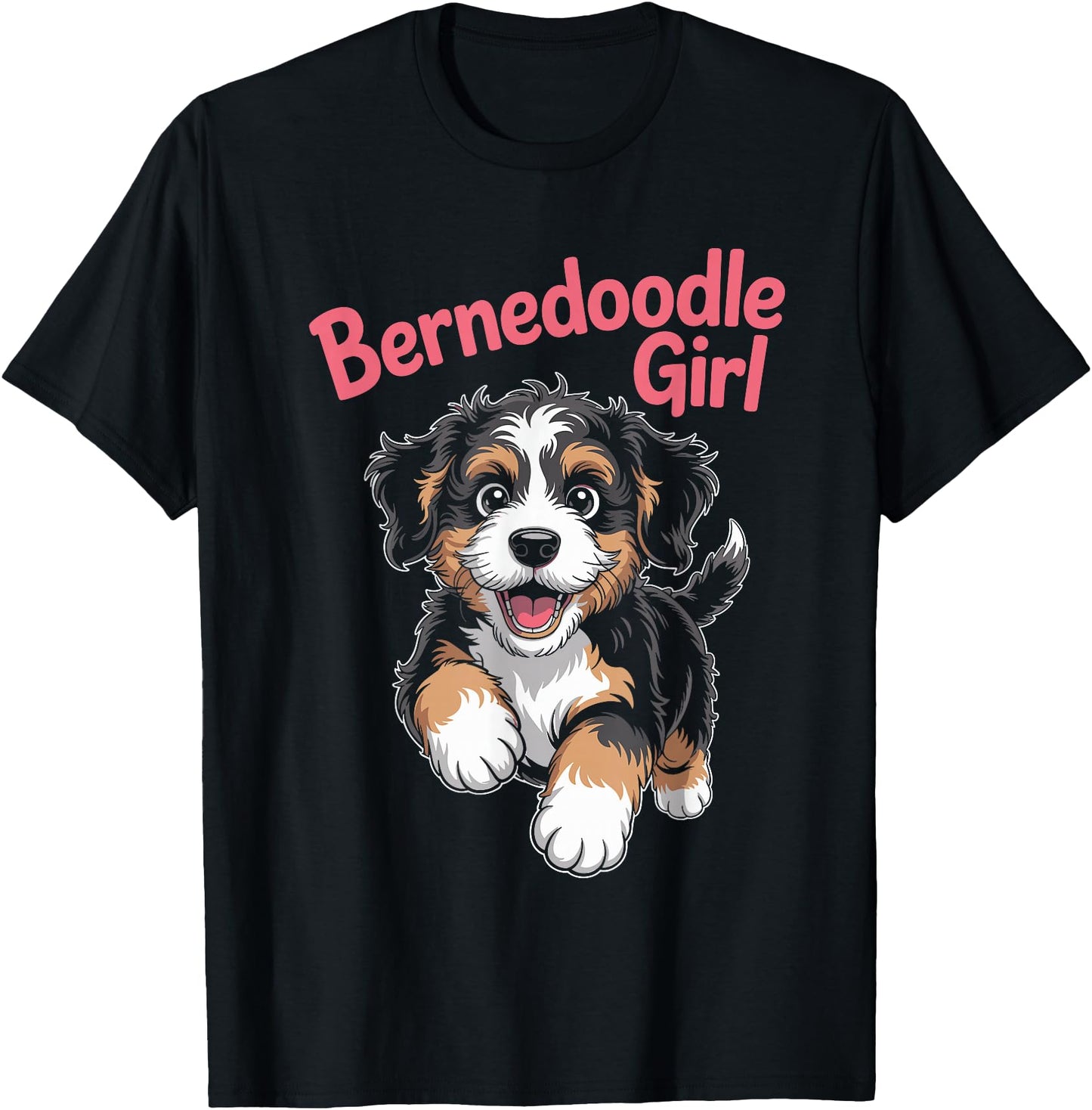Womens Bernedoodle Girl Cute Cartoon for Dog Owners Pet