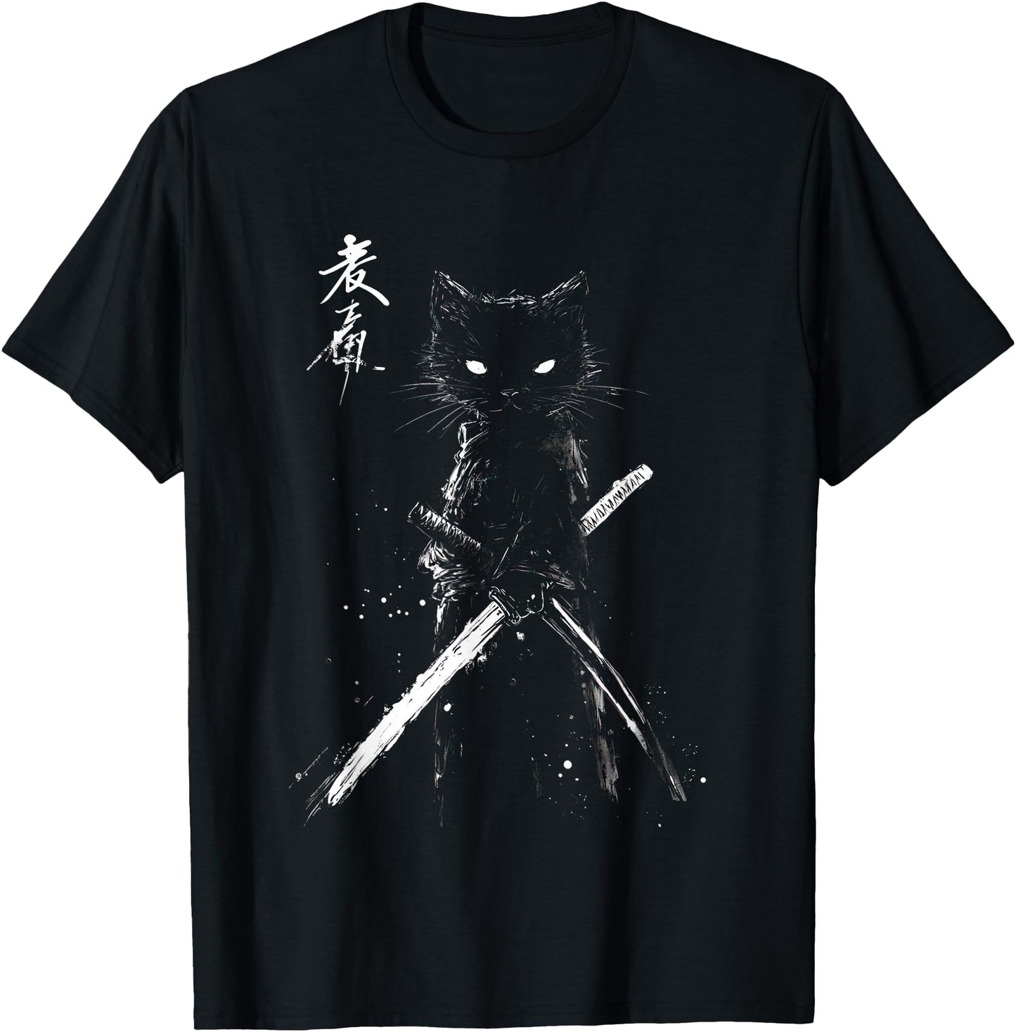 Samurai Cat Ukiyo-e Art Vintage Japanese Warrior Aesthetic
