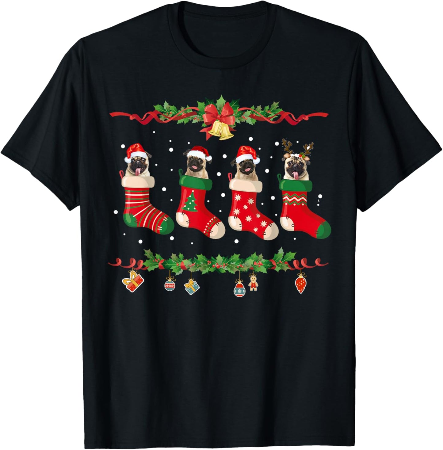 Pug Christmas Shirt Stocking Dog Xmas Sweater