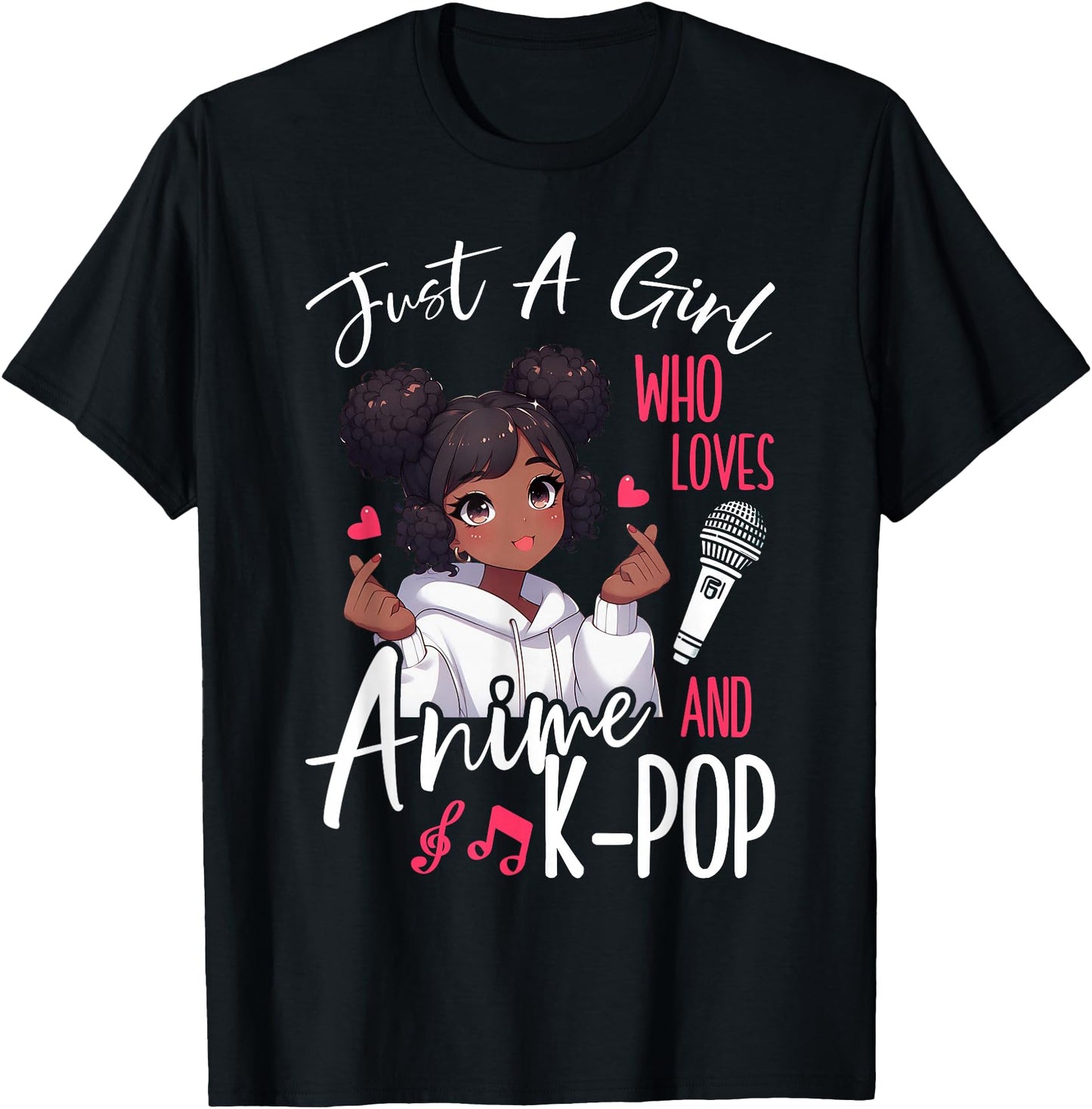 Just A Girl Who Loves Anime and K-Pop African American Afro