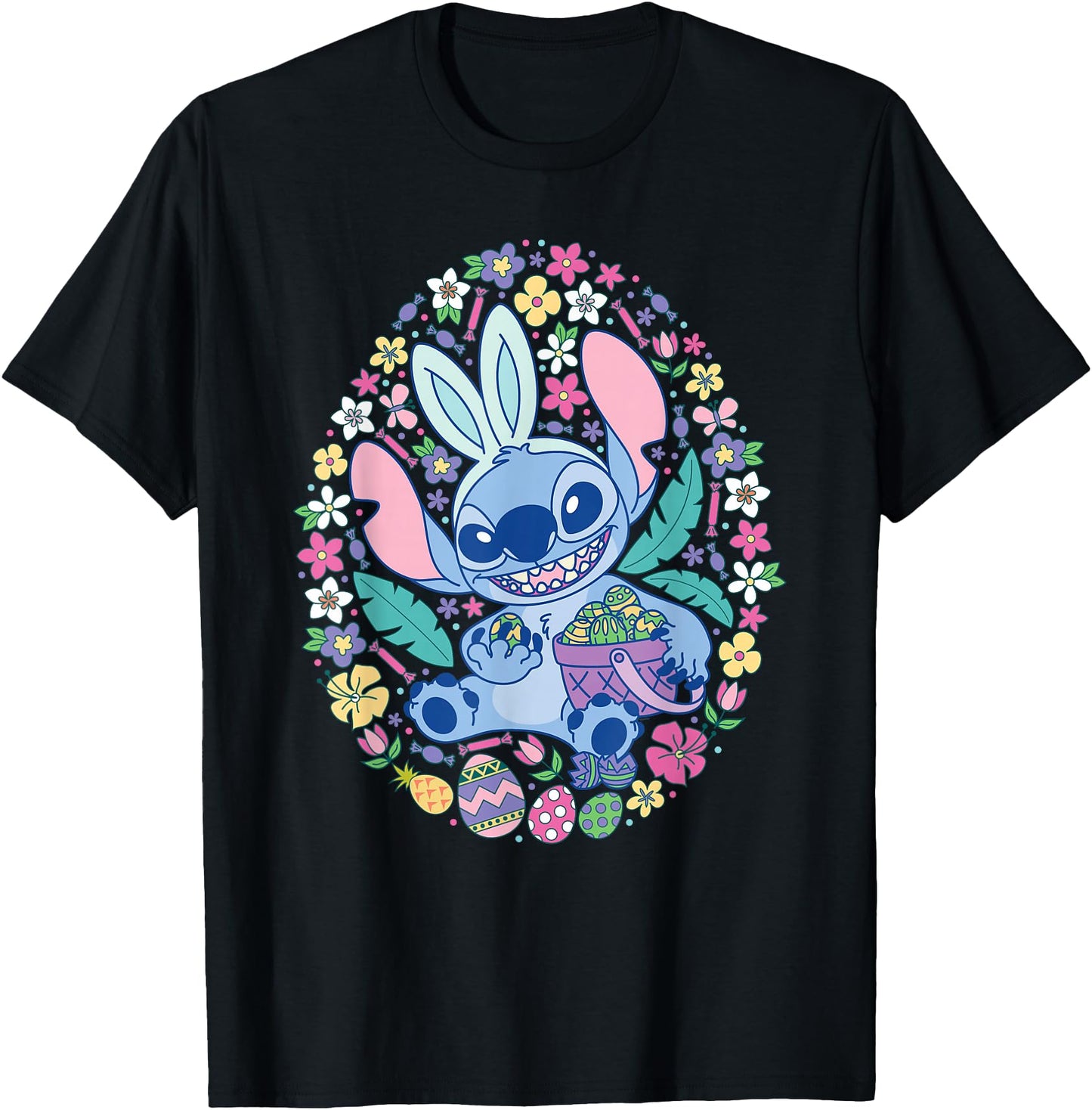Disney Lilo & Stitch Cute Pastel Easter Egg Bunny Stitch