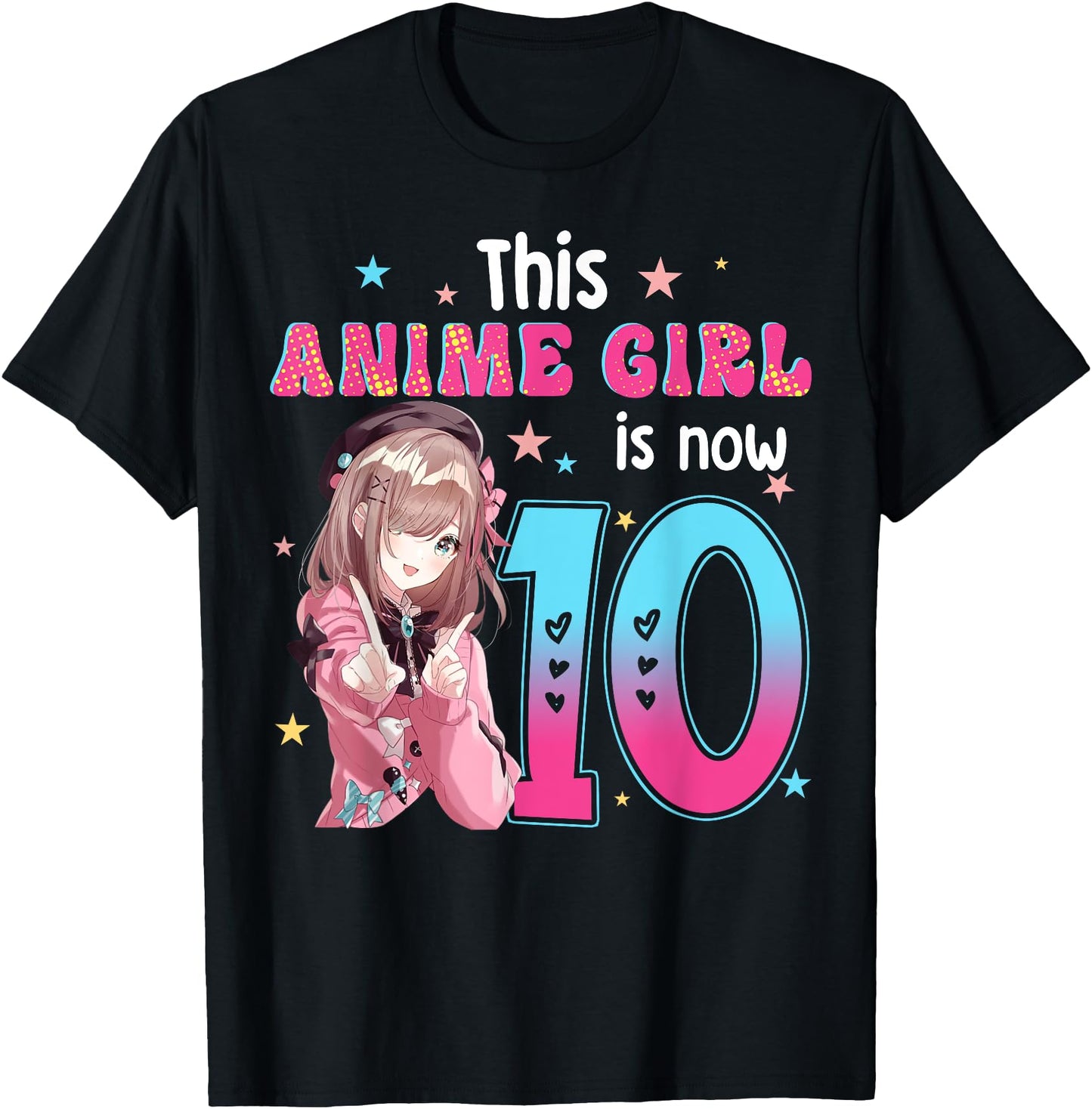 10 Years Old Girl Kawaii Gifts Anime Girl 10th Birthday