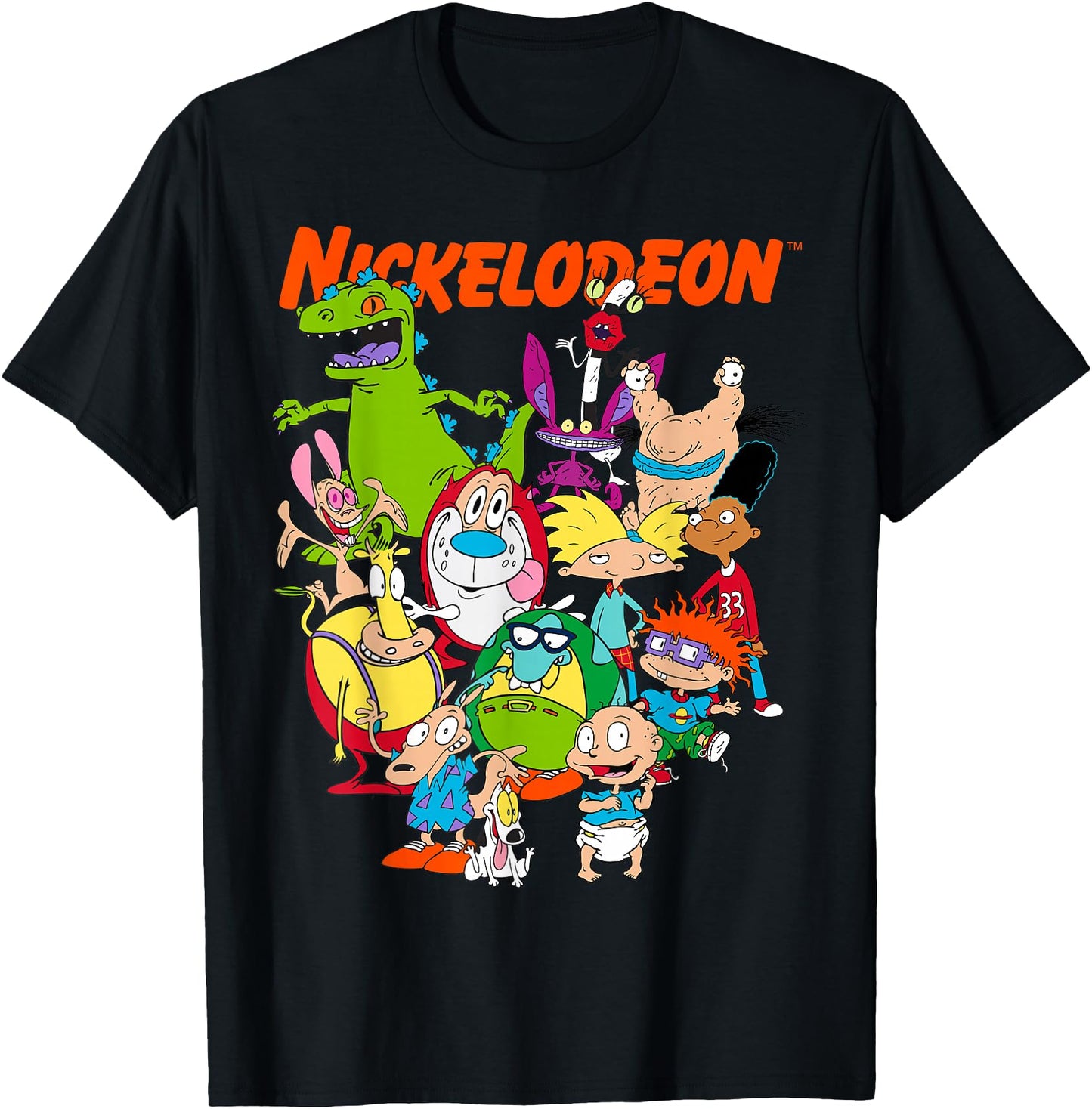 Nickelodeon Group Shot All Retro 90s Characters