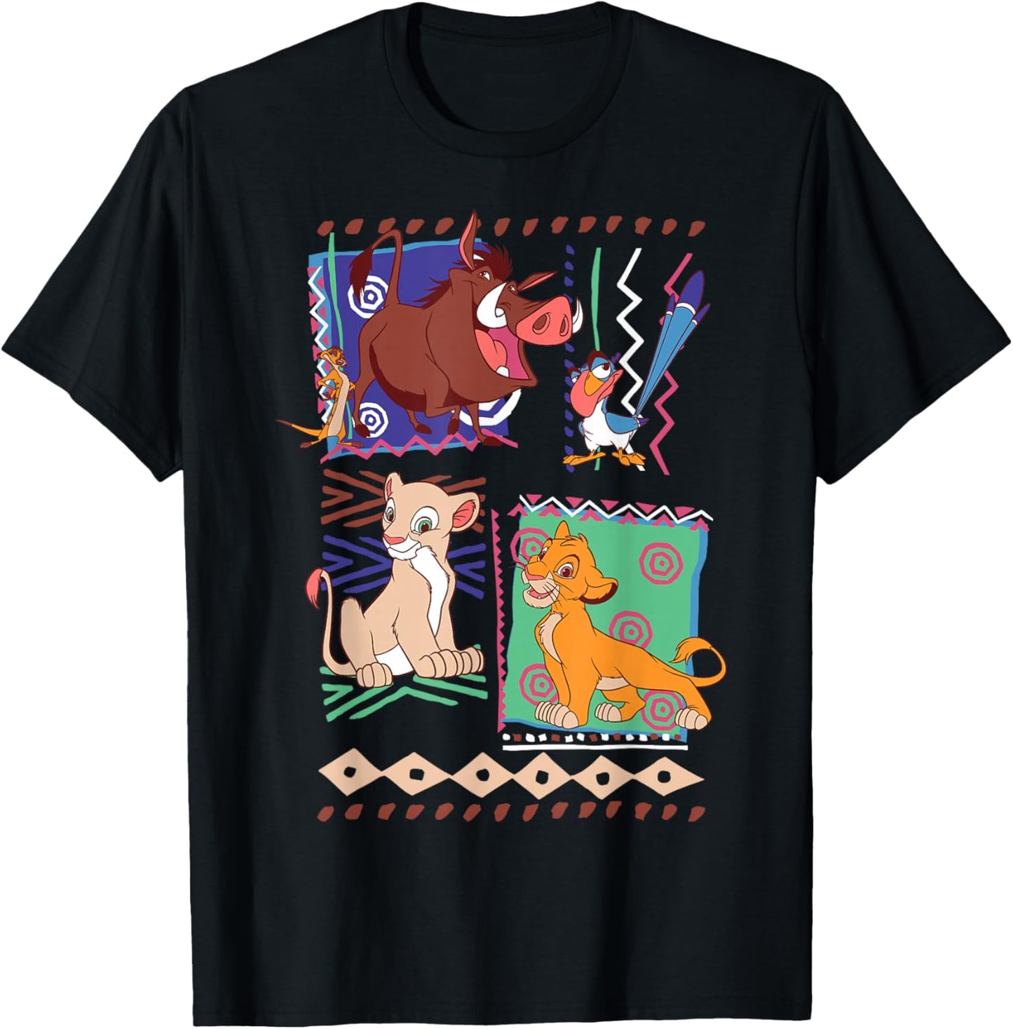 Disney Lion King Simba And Timon Graphic T-Shirt