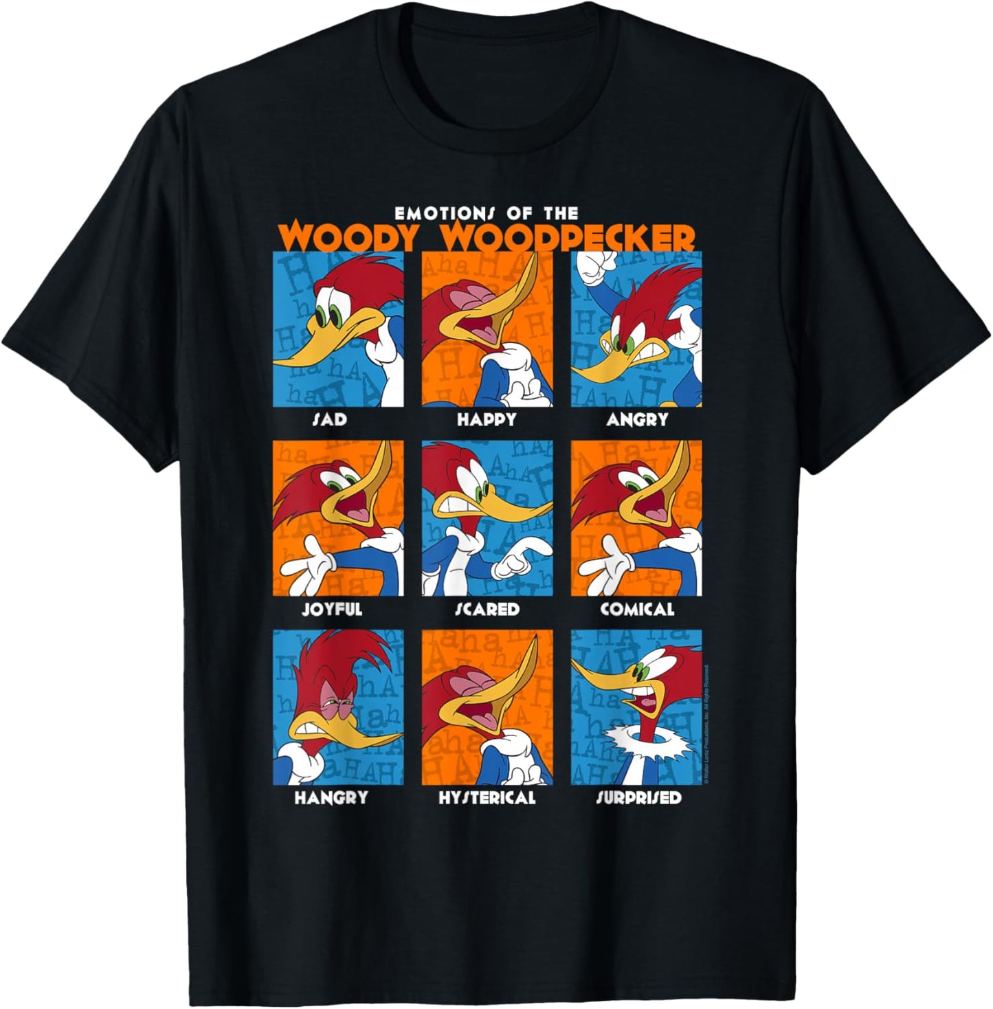 Woody Woodpecker Emotions Vintage Panel Poster