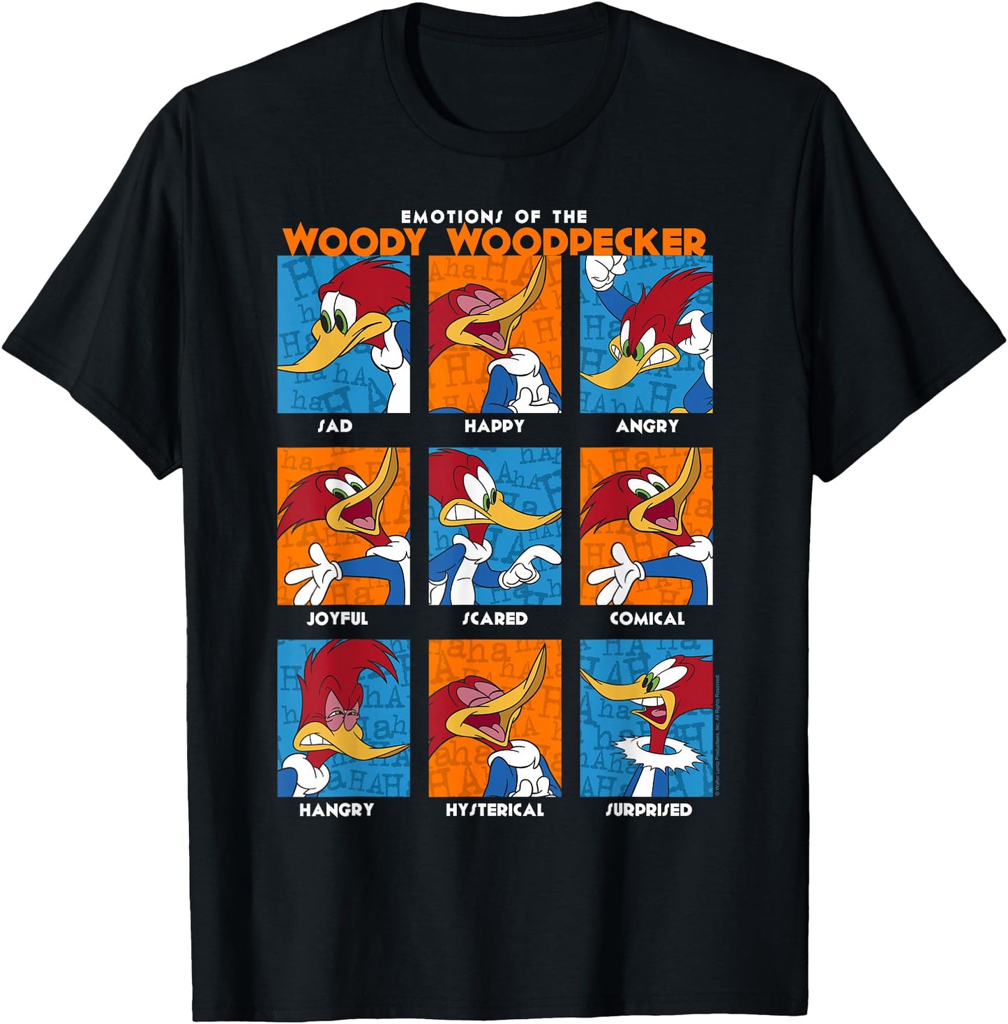 Woody Woodpecker Emotions Vintage Panel Poster