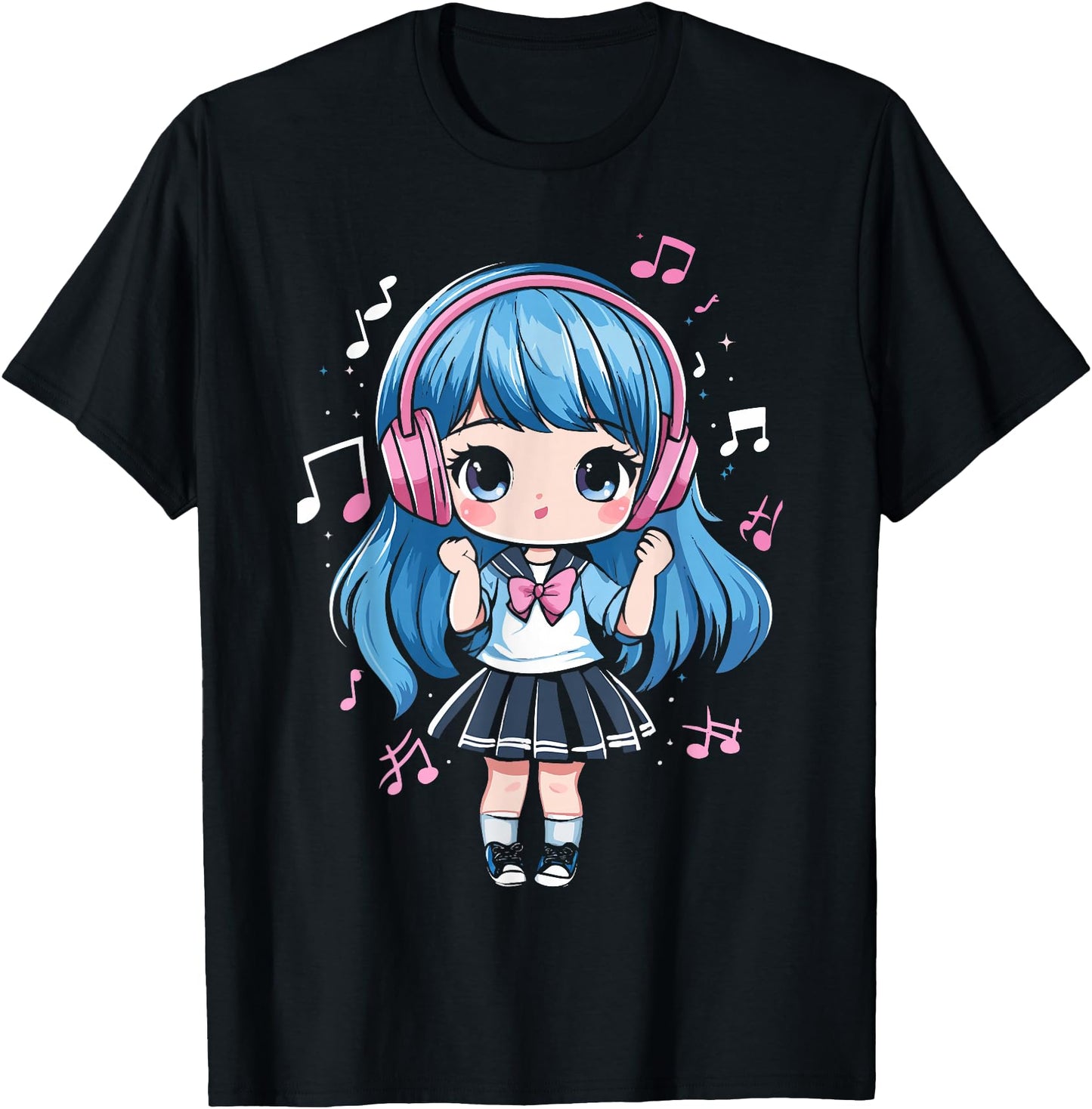 Anime Music Girl Teen Chibi Kawaii Manga Otaku Japanese Cute