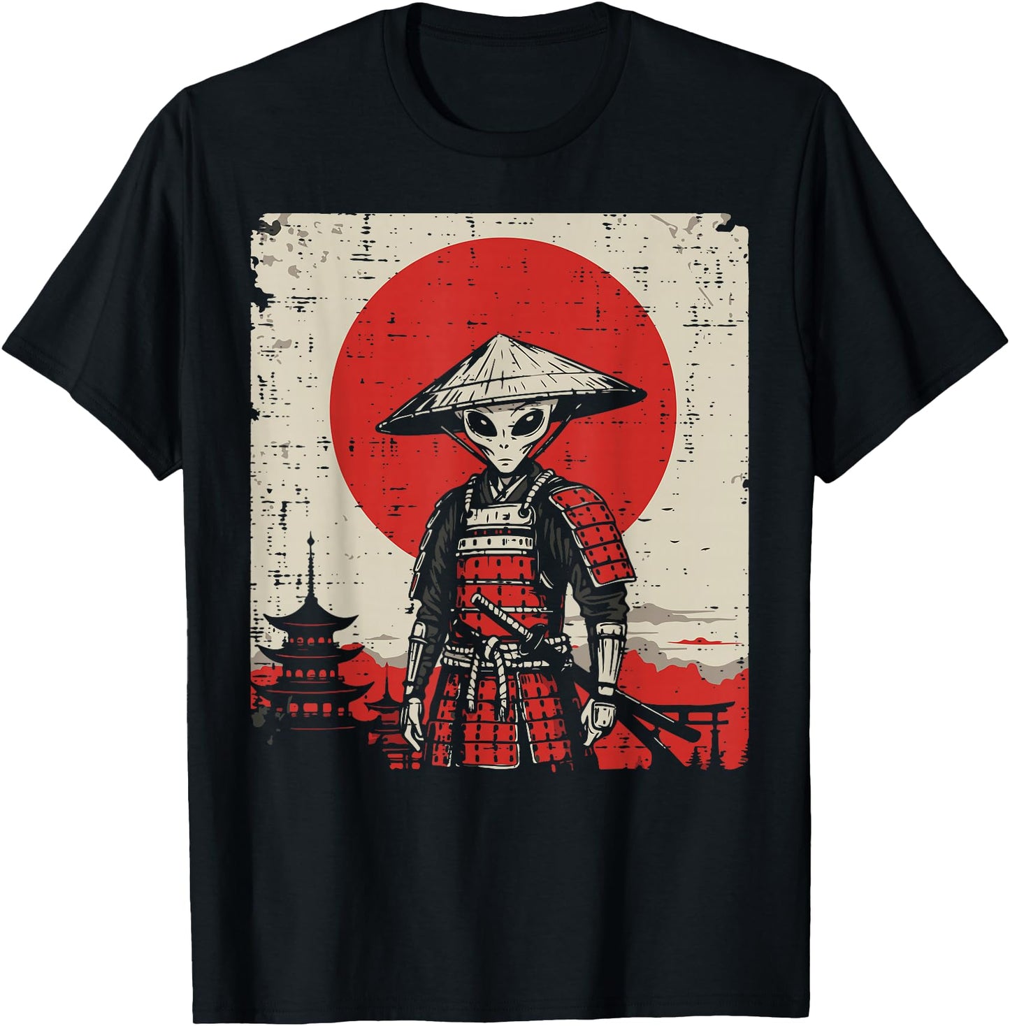 Japanese Alien Warrior Samurai Katana Ufo Art Women Men