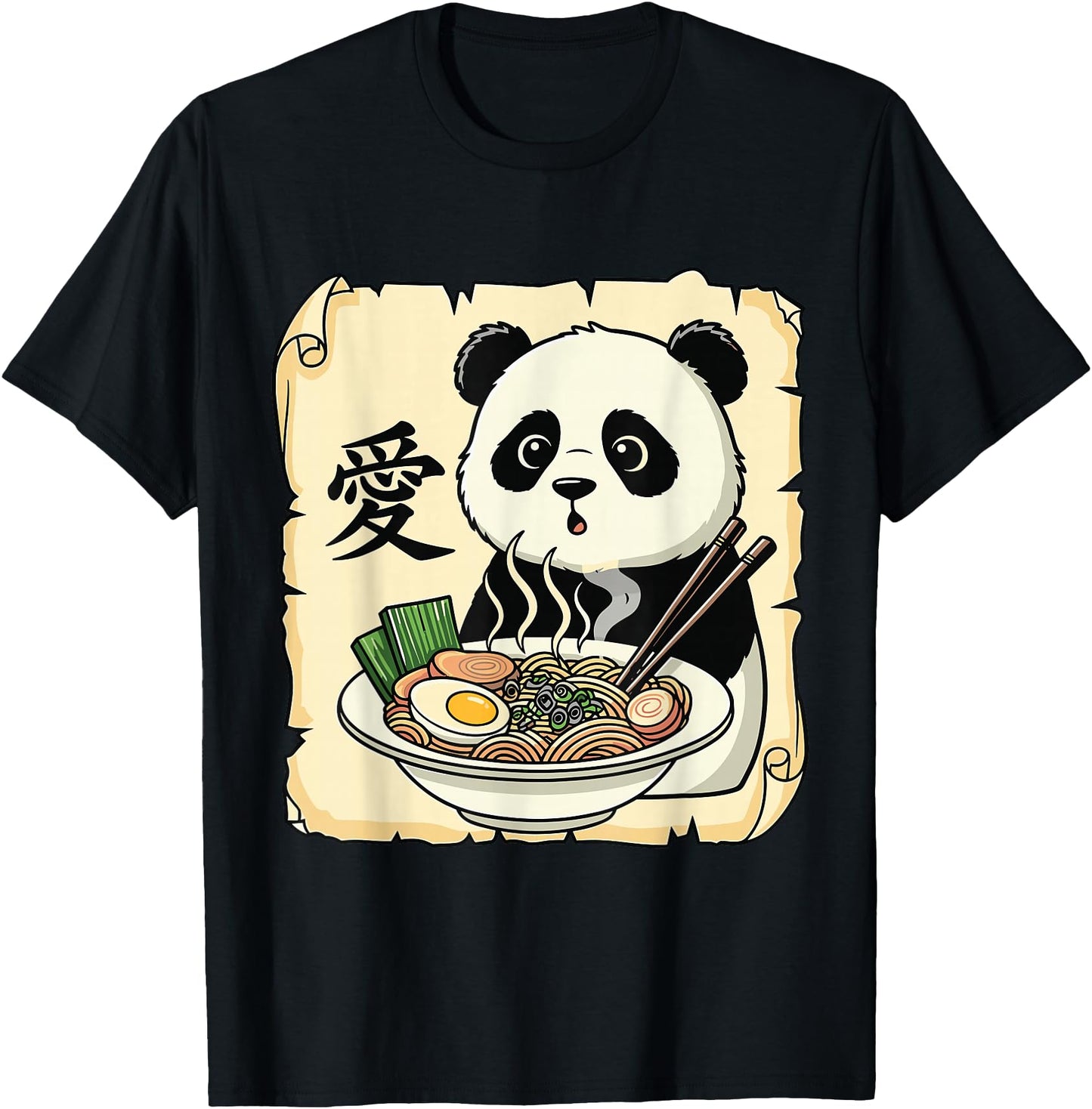 Funny Panda Ramen Kawaii Anime Japanese Graphic Women Men