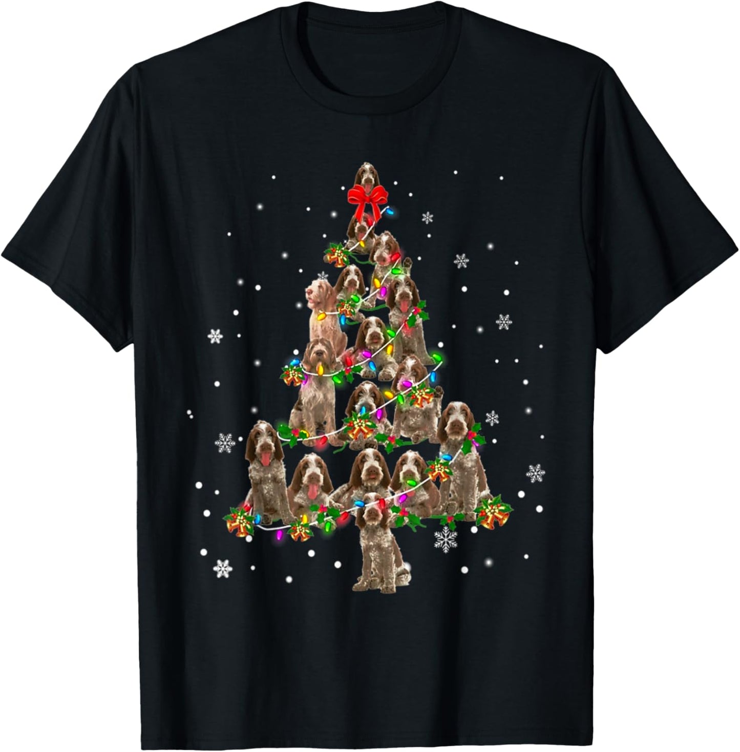 Cute Spinone Italiano dog Christmas Tree gift decor Xmas T-Shirt for Men Women Kids