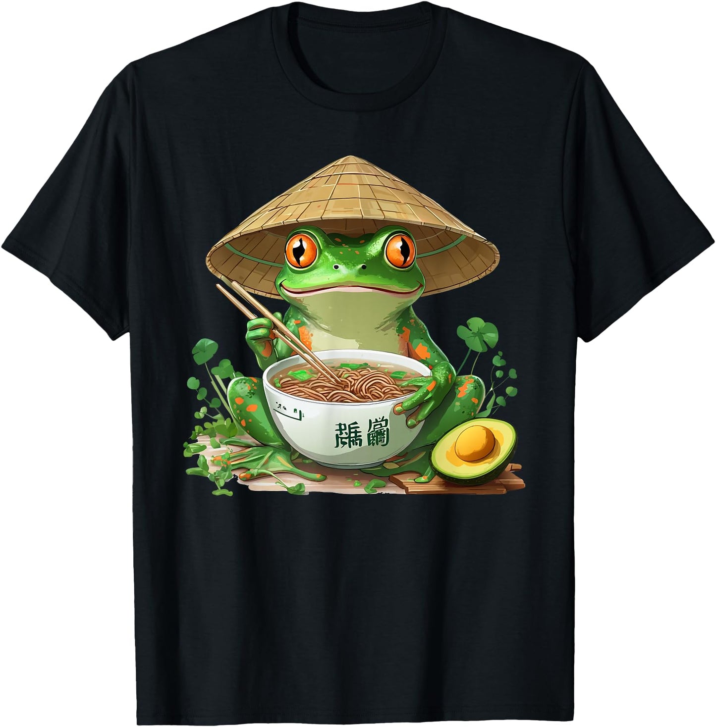 Frog Eating Ramen Kawaii Japanese
