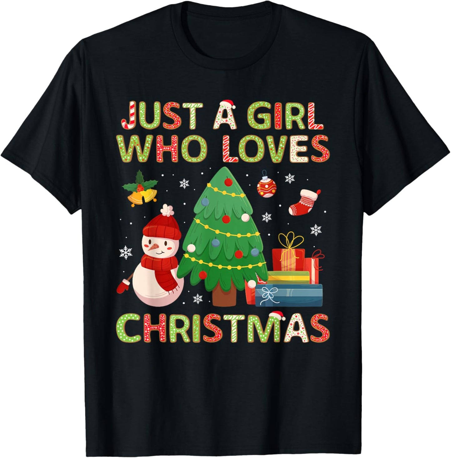 Just a Girl who Loves Christmas a Gift for XMAS Women Girls
