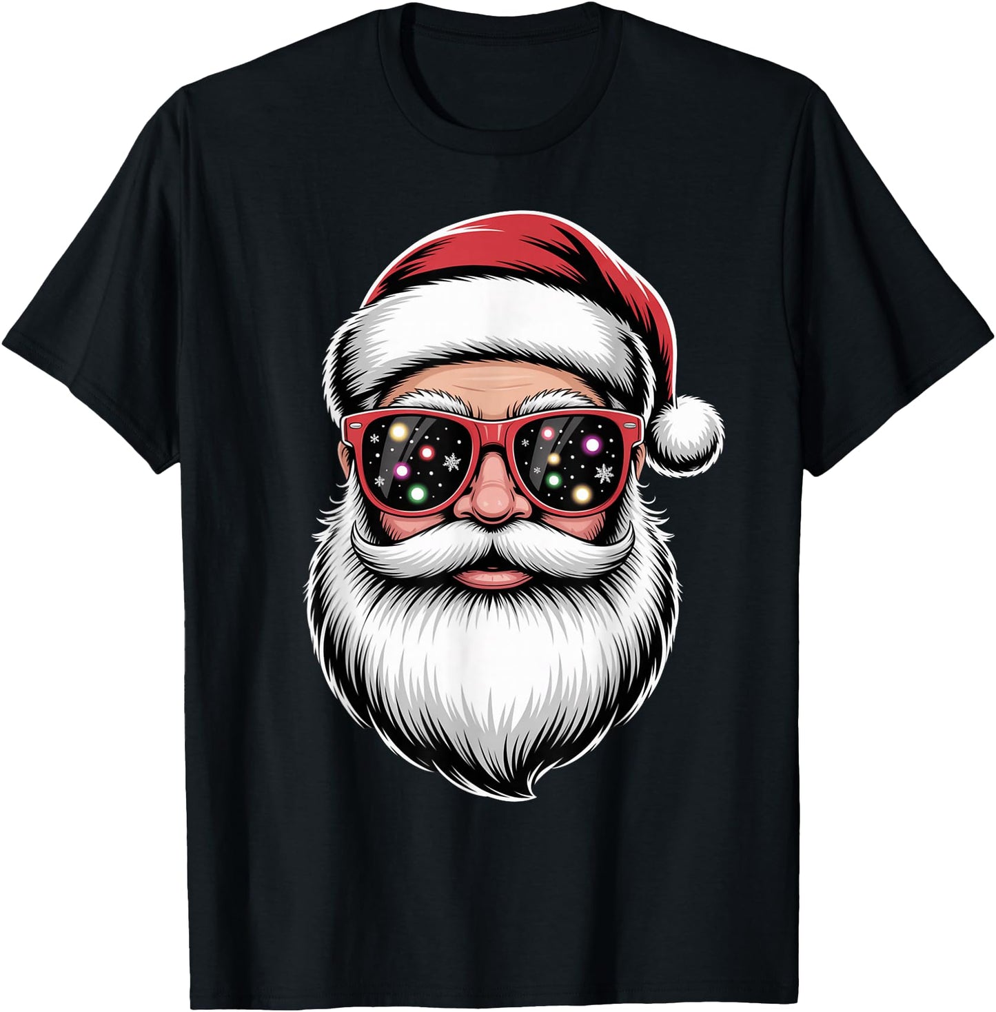 Cool Santa Claus Face Xmas Lights Sunglasses Christmas