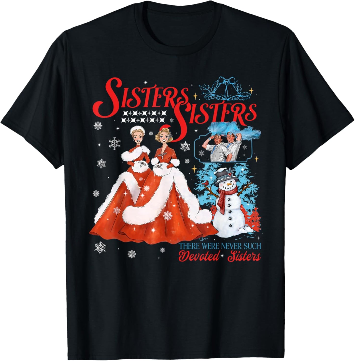 Devoted Sisters Merry Christmas White Xmas Snowflake Holiday