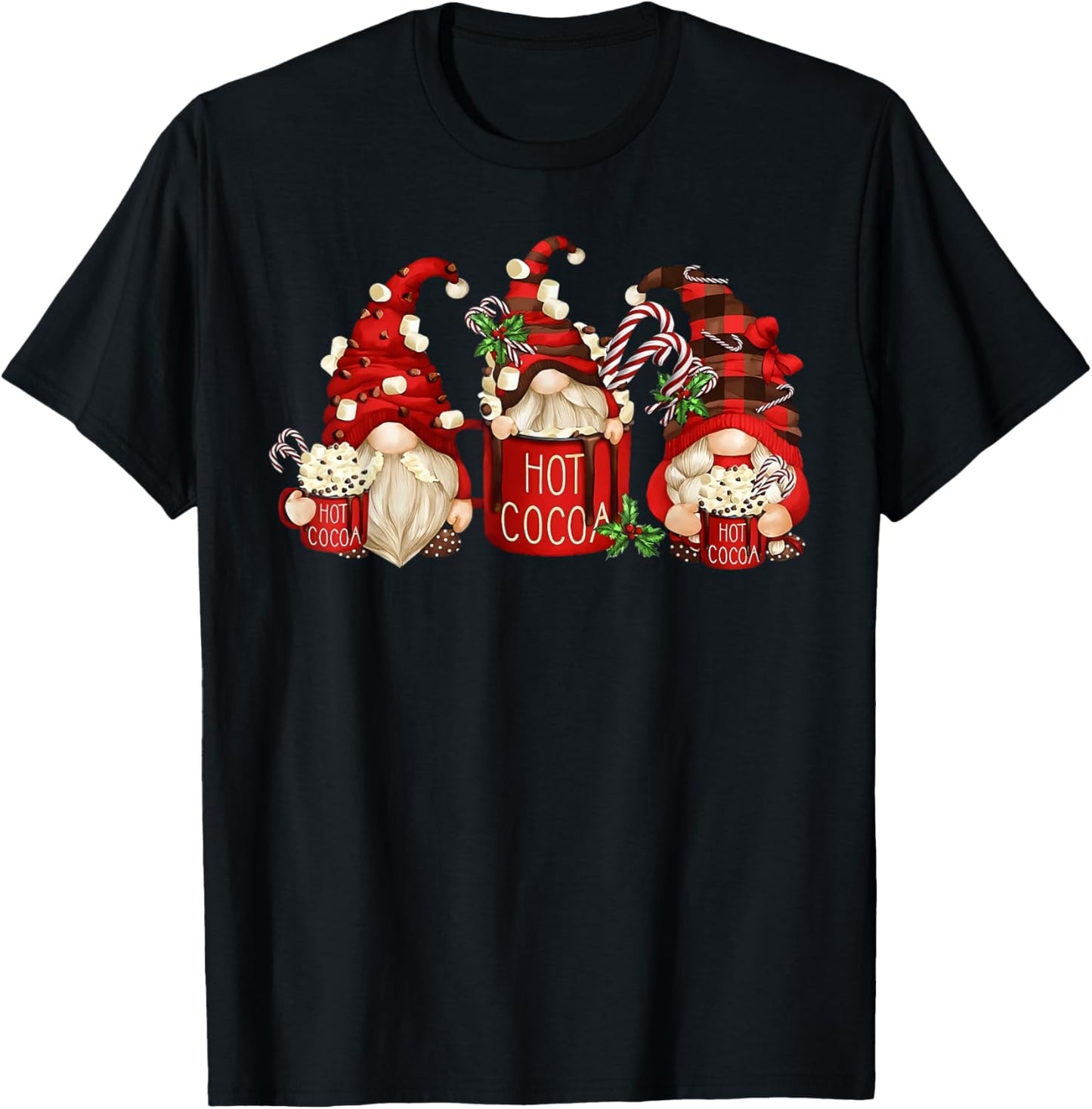 Cute Retro Chocolate Hot Cocoa Mug Funny Gnomes Christmas