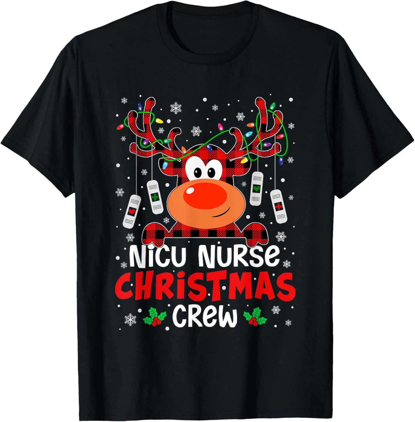 NICU Nurse Christmas Crew Cute Reindeer Xmas Love Nurse Life