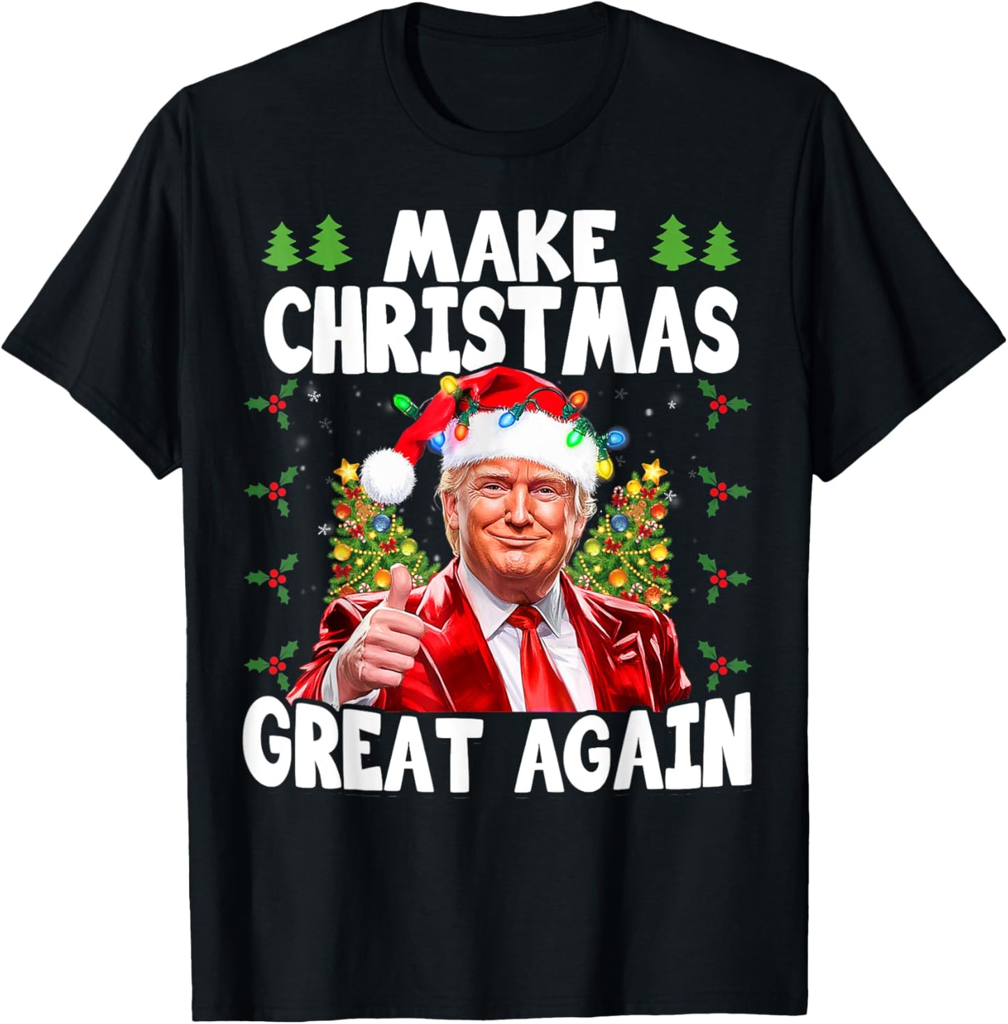 Funny Trump Make Christmas Great Again Ugly Sweater Xmas