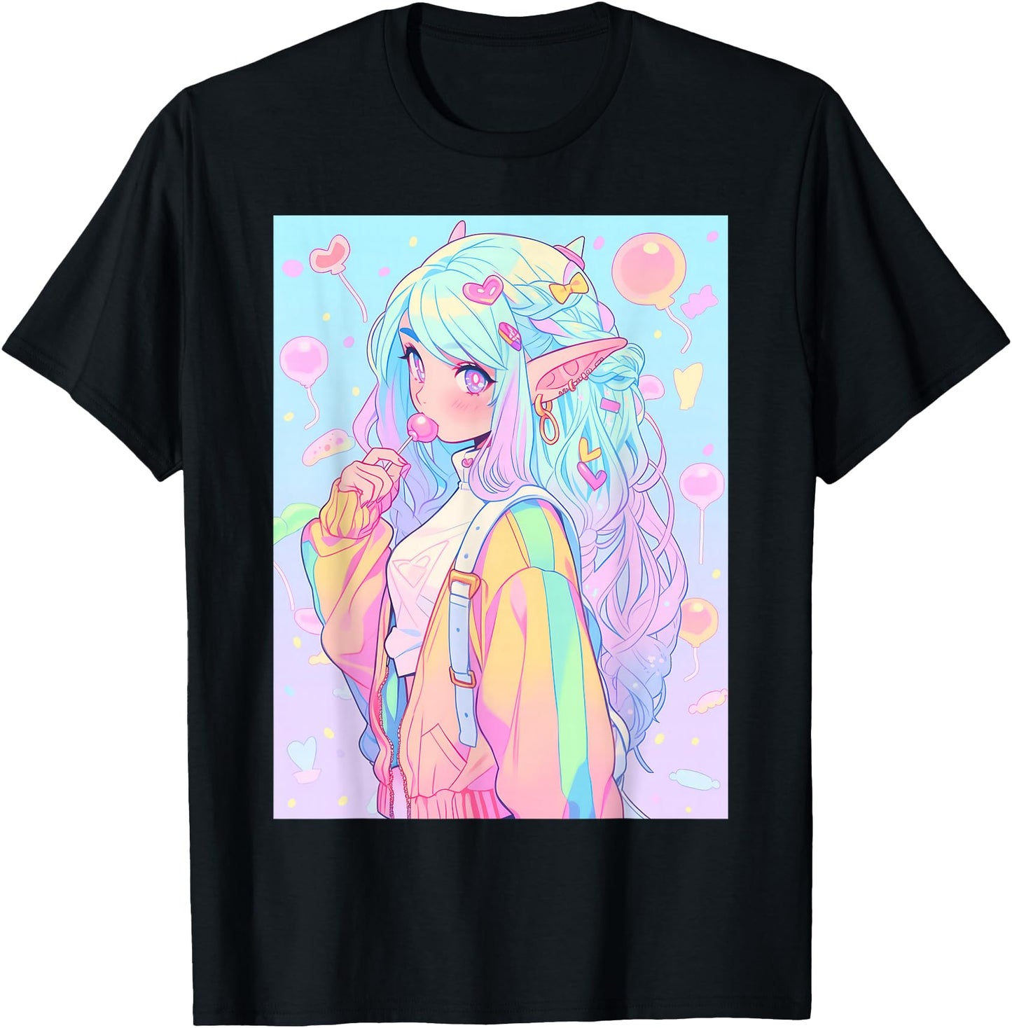 Anime Girl Pastel Kawaii Waifu Elves Girl