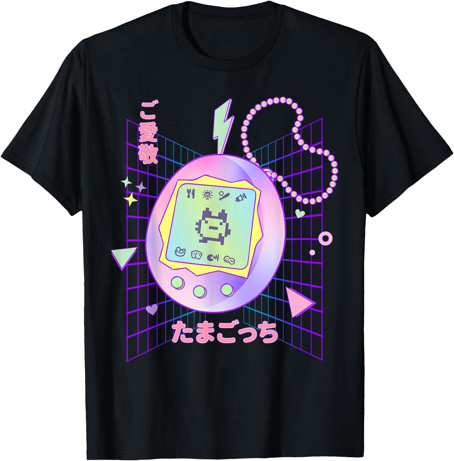 Cute 90s Pastel Shirt Japanese Virtual Pet Pastel 90s