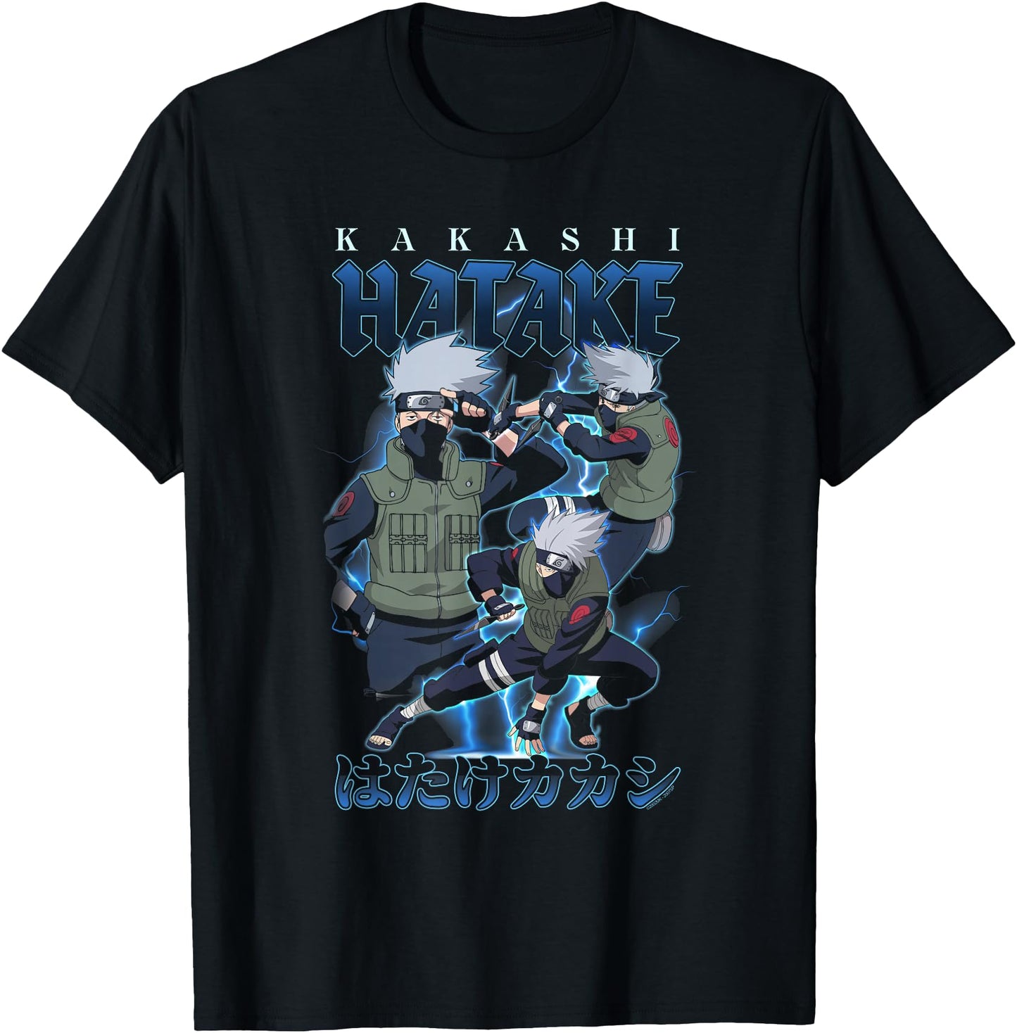 Naruto Shippuden Retro Kakashi Lightning Poses Anime