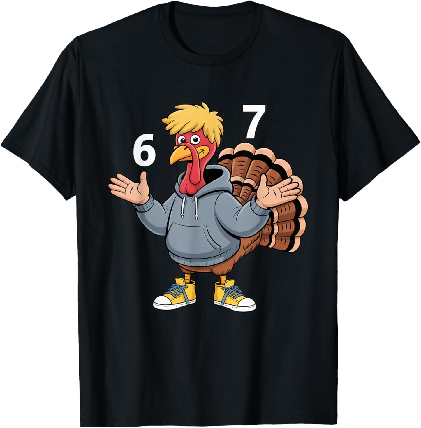 Cool Turkey 67 Funny Hip Hop Hoodie 67 Thanksgiving Gift
