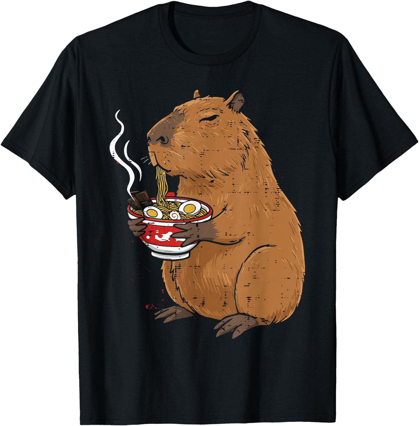 Capybara Eating Ramen Funny Japanese Food Men Women