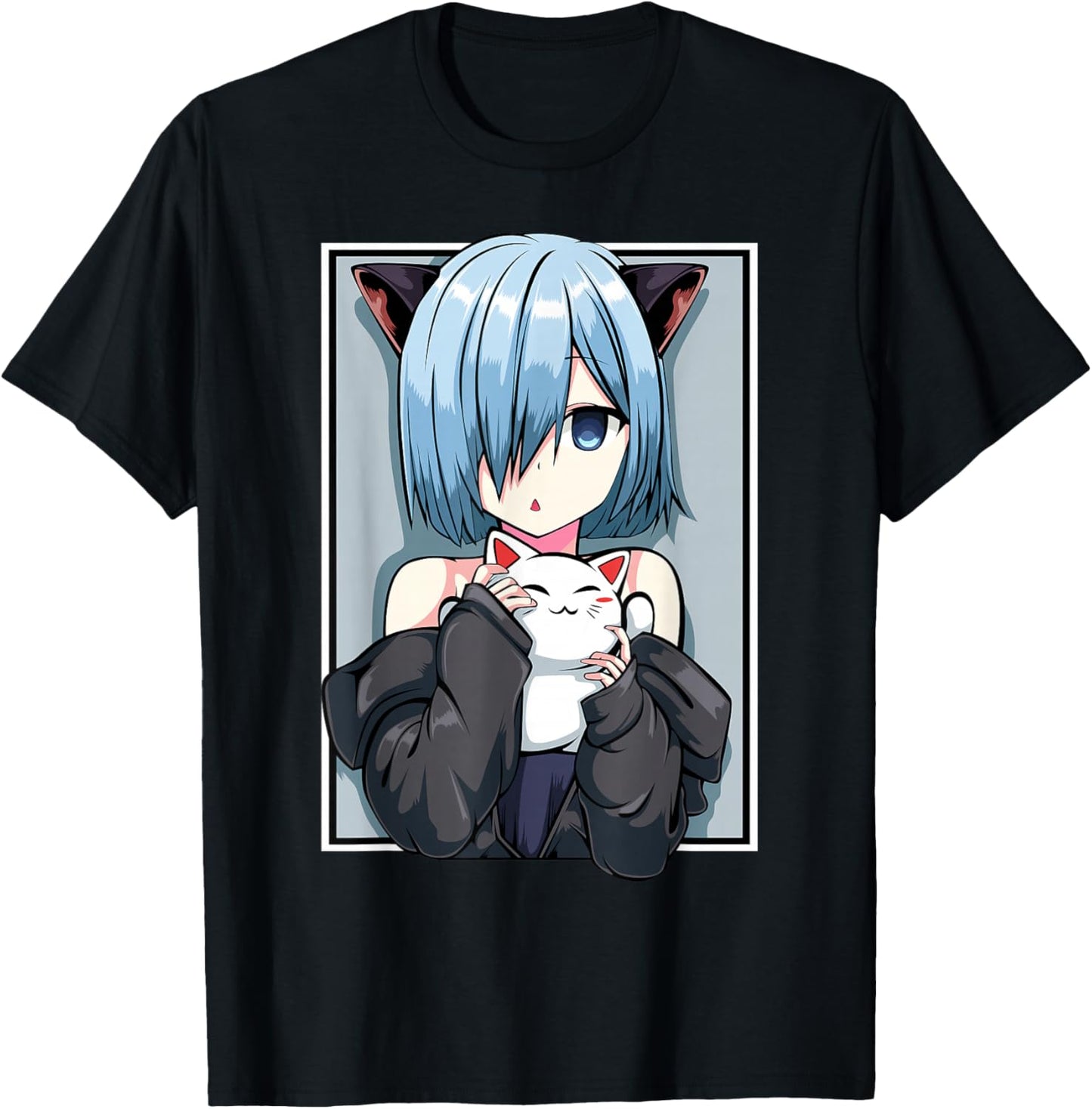 Anime Girl Neko Catgirl Pastel Kawaii Cat Manga Japan Lover