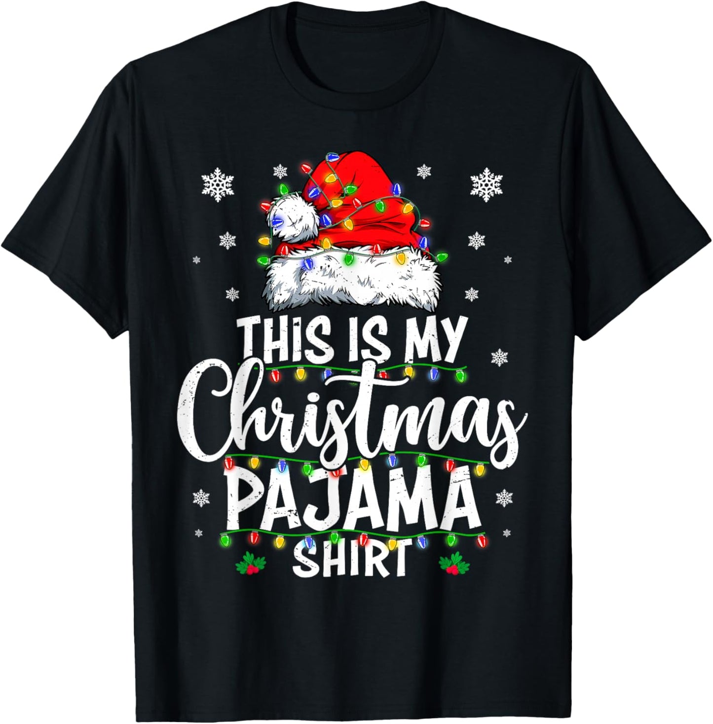 This Is My Christmas Pajama Shirt Lights Men Women Kid