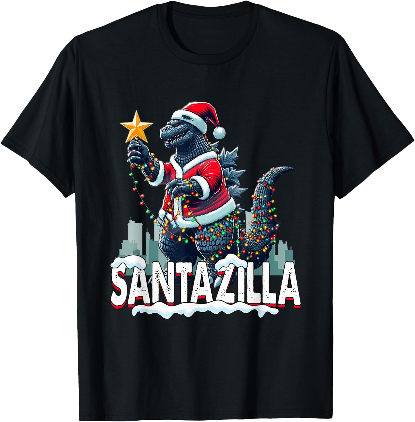 Kaiju Christmas Santazilla Japanese Monster Dinosaur Boys