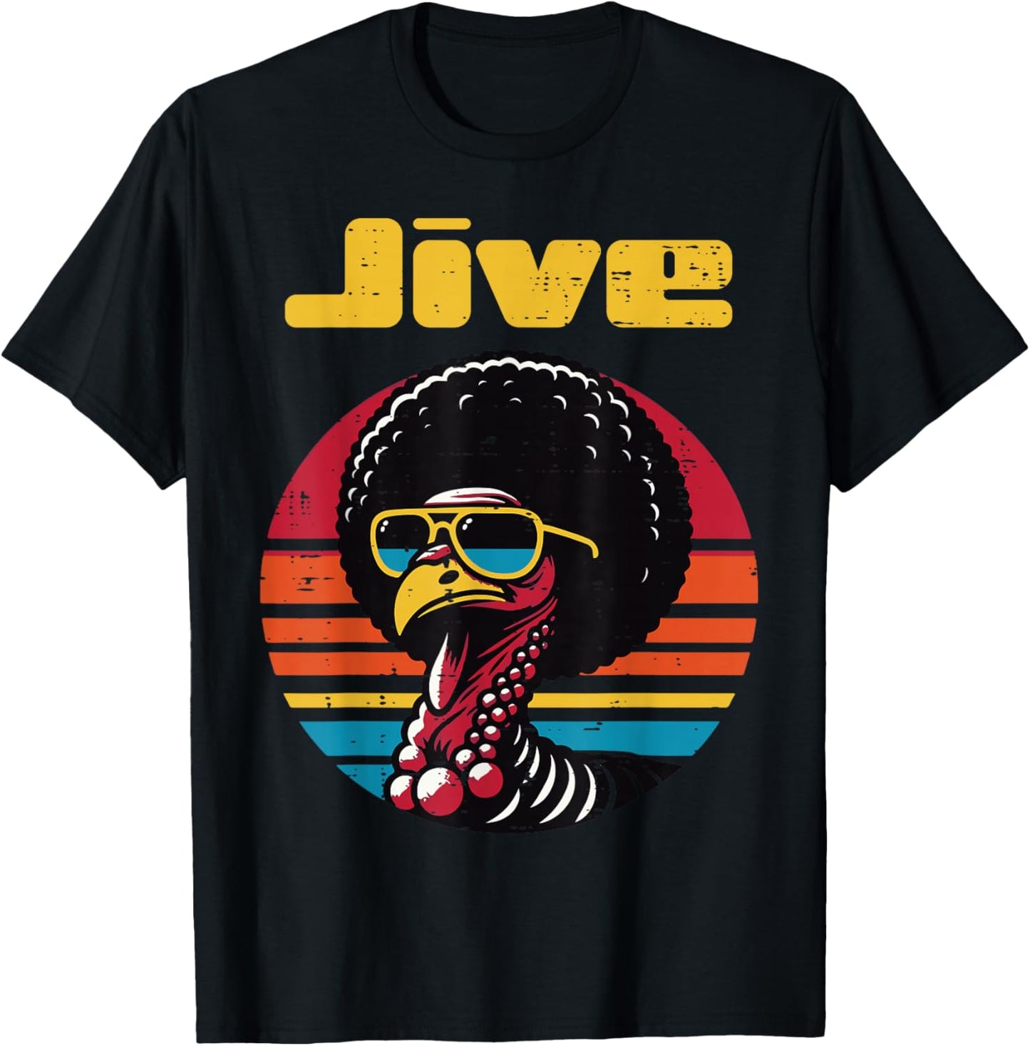 Thanksgiving Afro Turkey Jive Vintage 70s Men Women Kids