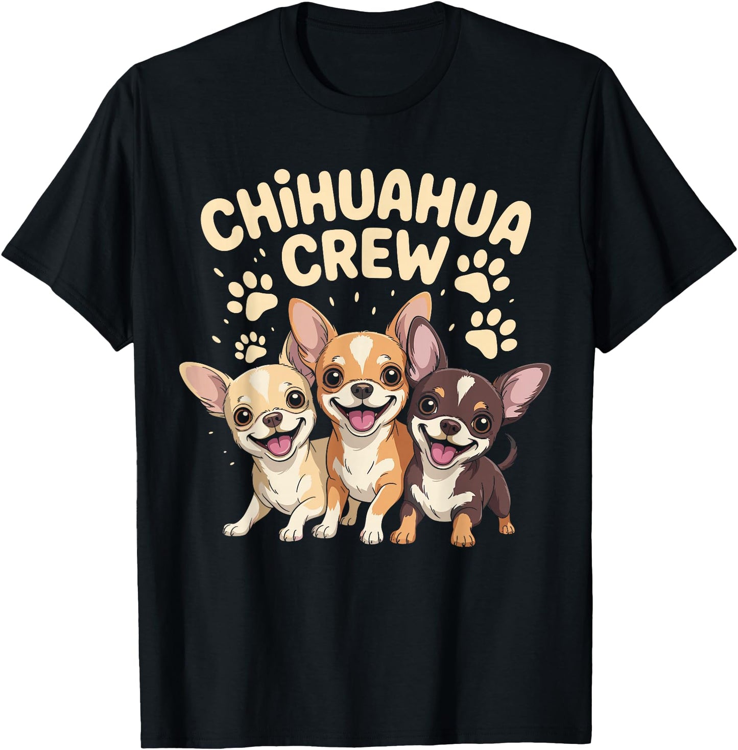 Chihuahua Crew Cute Cartoon for Dog Owners Pet Chihuahua