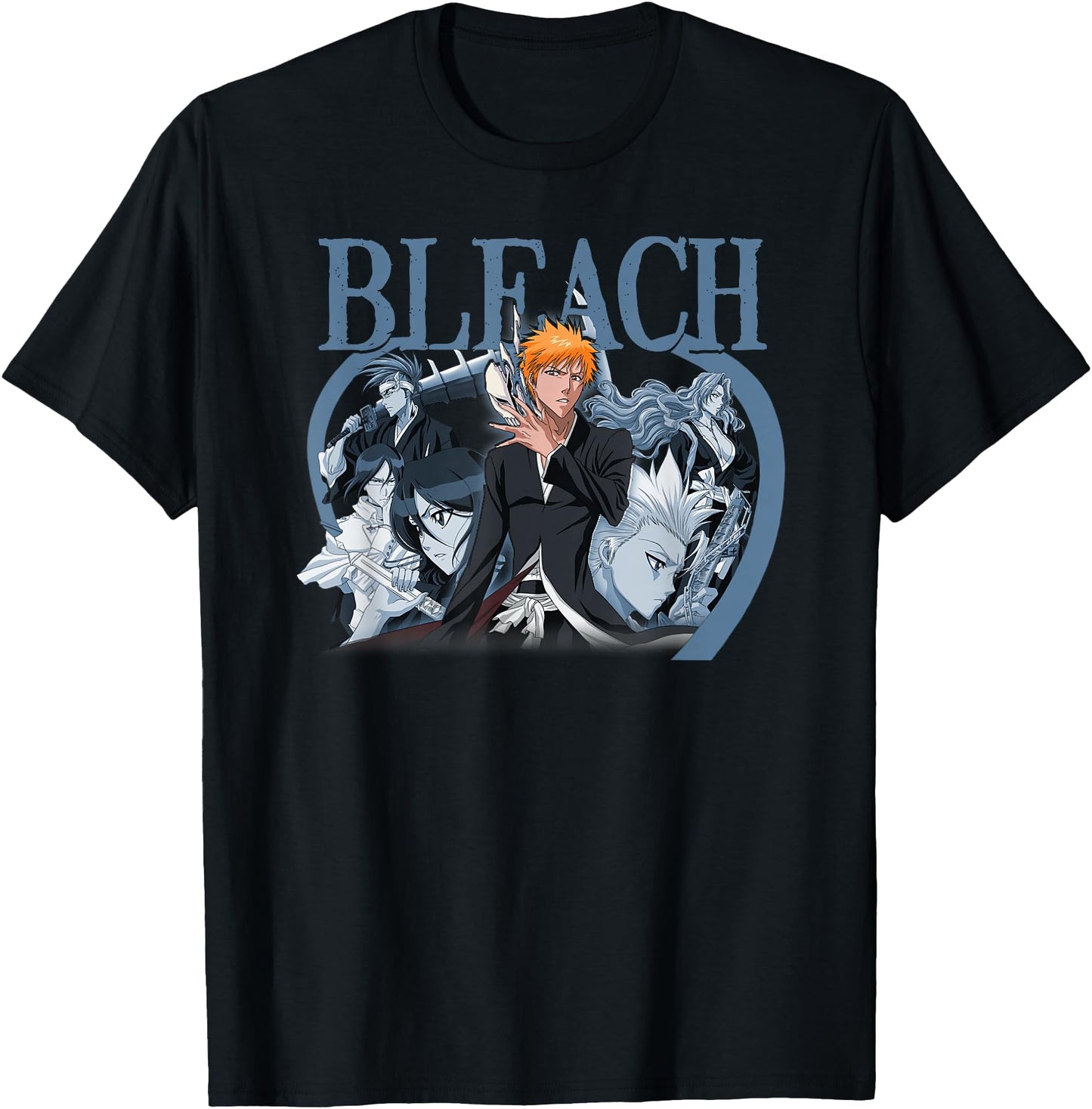 Bleach Ichigo with Blue Toned Group Color Anime
