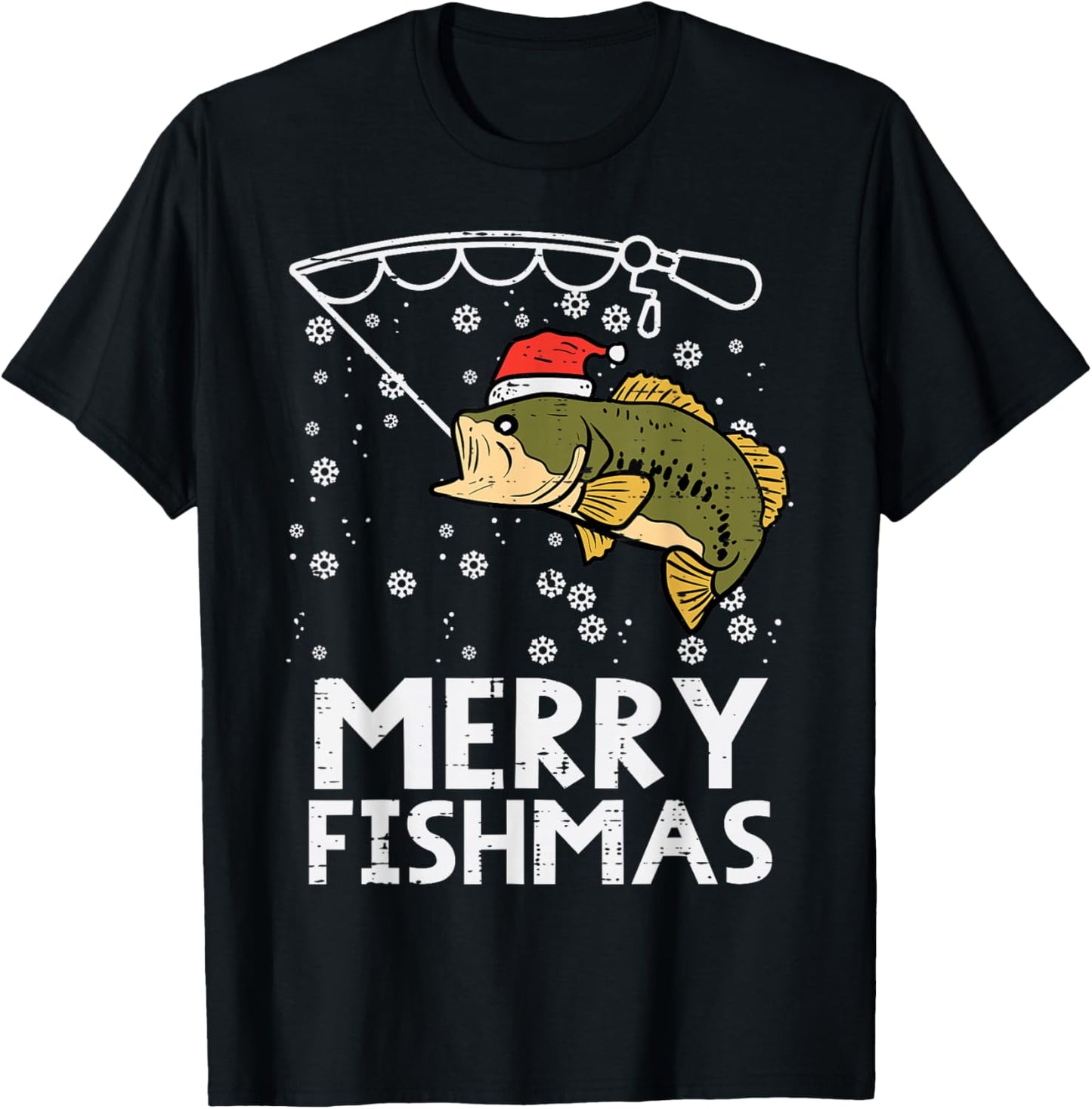 Merry Fishmas Fish Fishing Xmas Christmas Dad Men