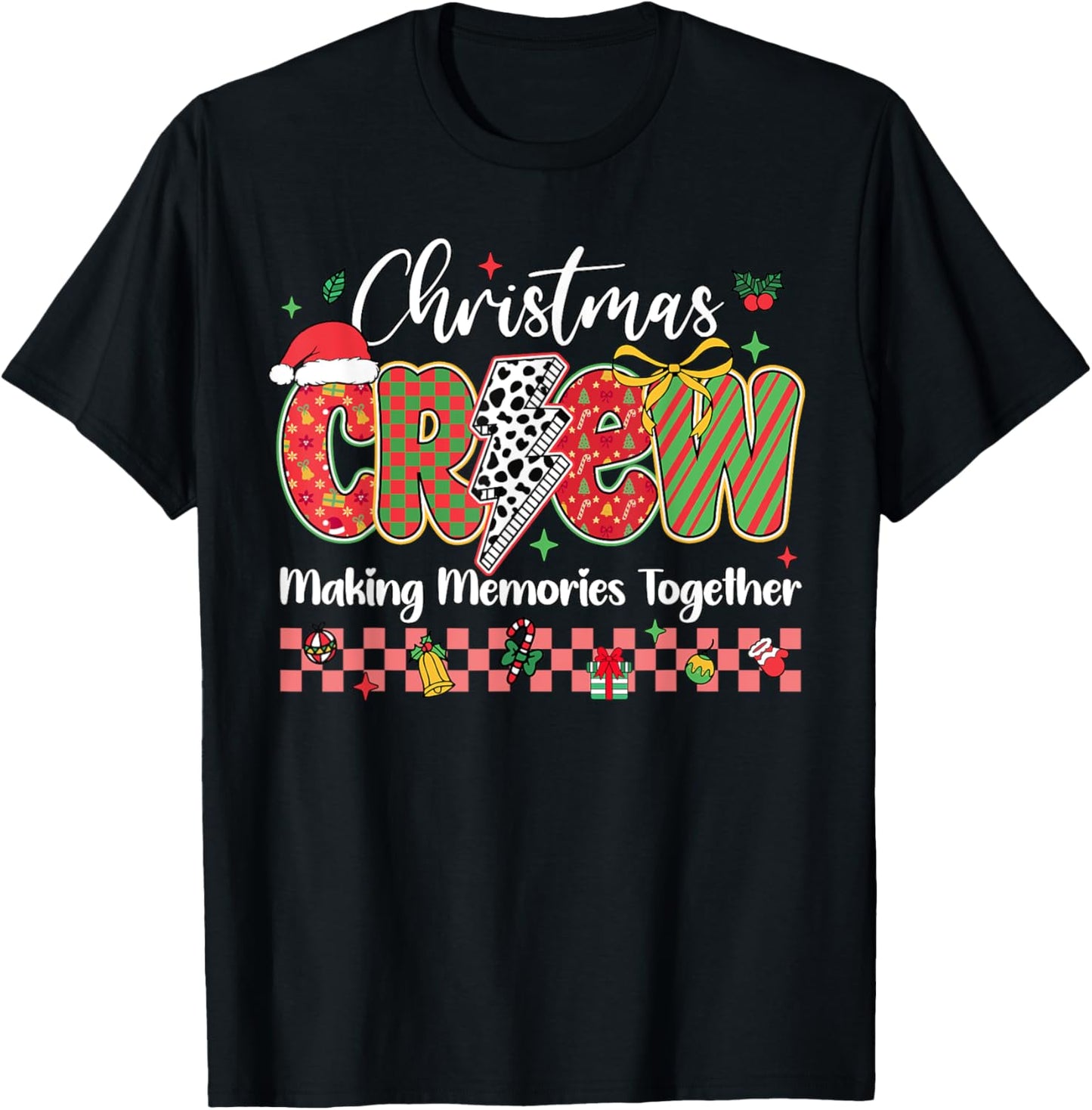 Family Christmas 2025 Squad Santa Elf Xmas Matching Outfit