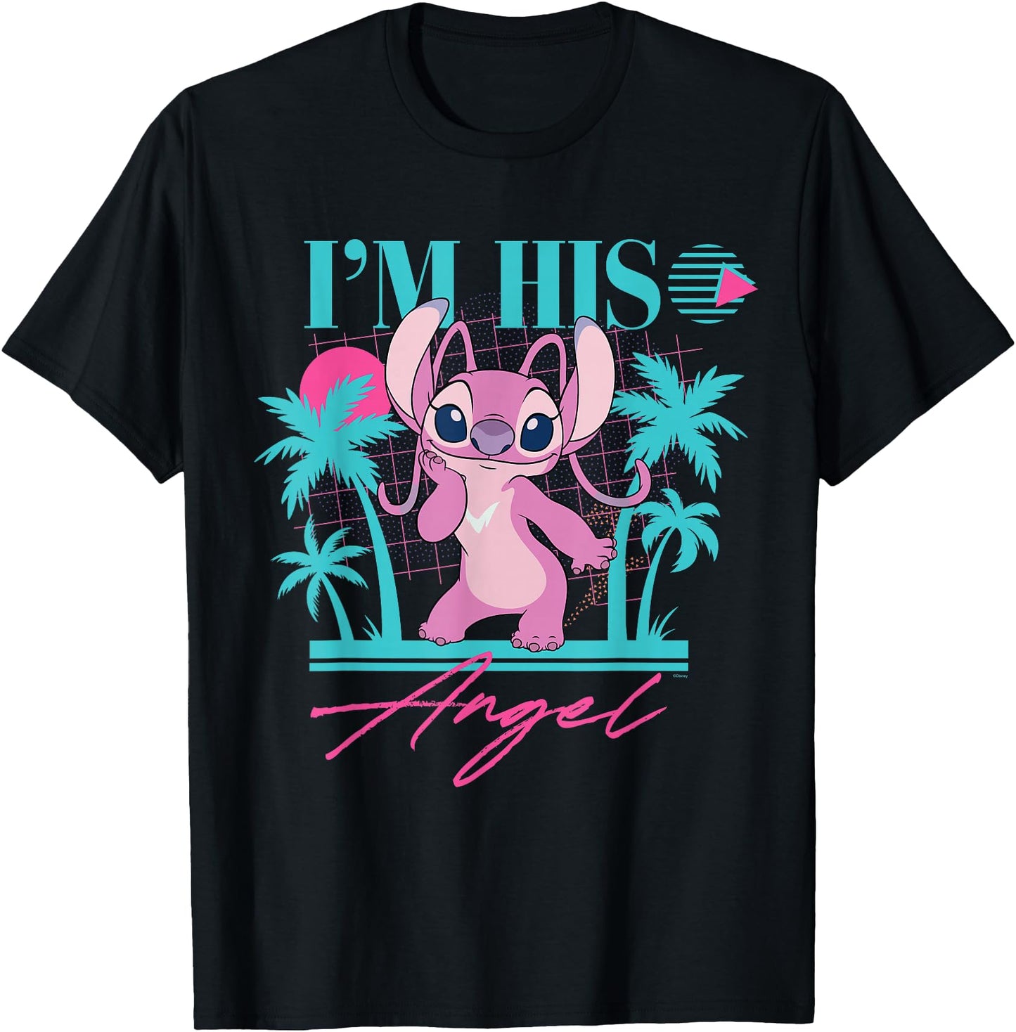 Disney Stitch Retro '90s Couples Matching I'm His Angel