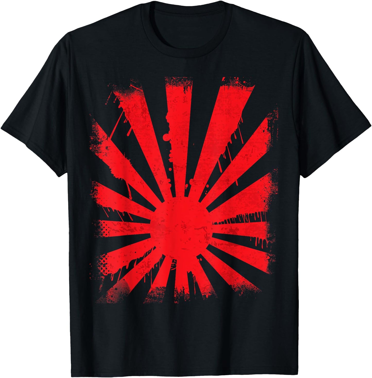 Japanese flag dripping rising sun flare