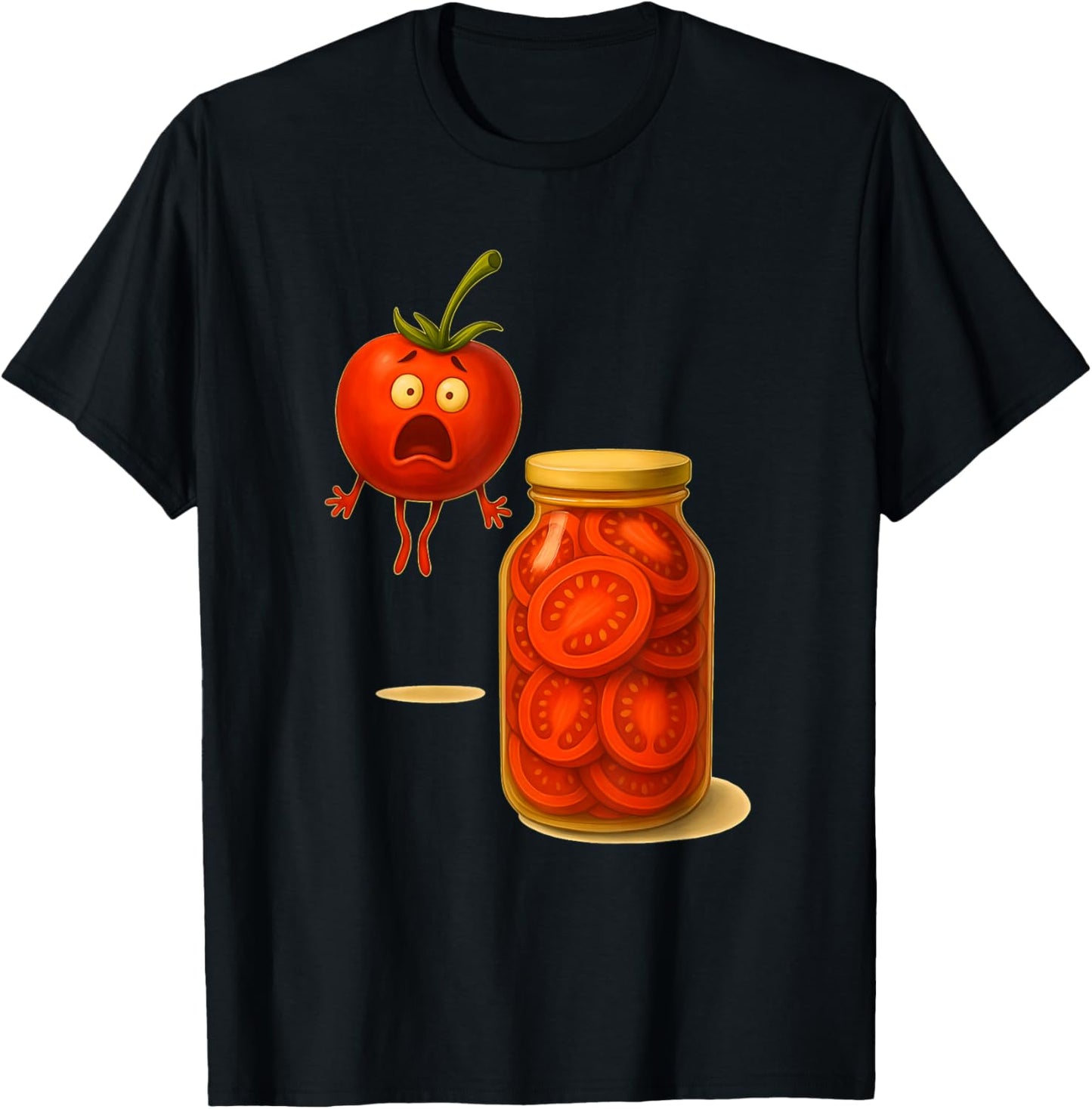 Funny Tomato Surprise A Jar Of Sliced Tomatoes
