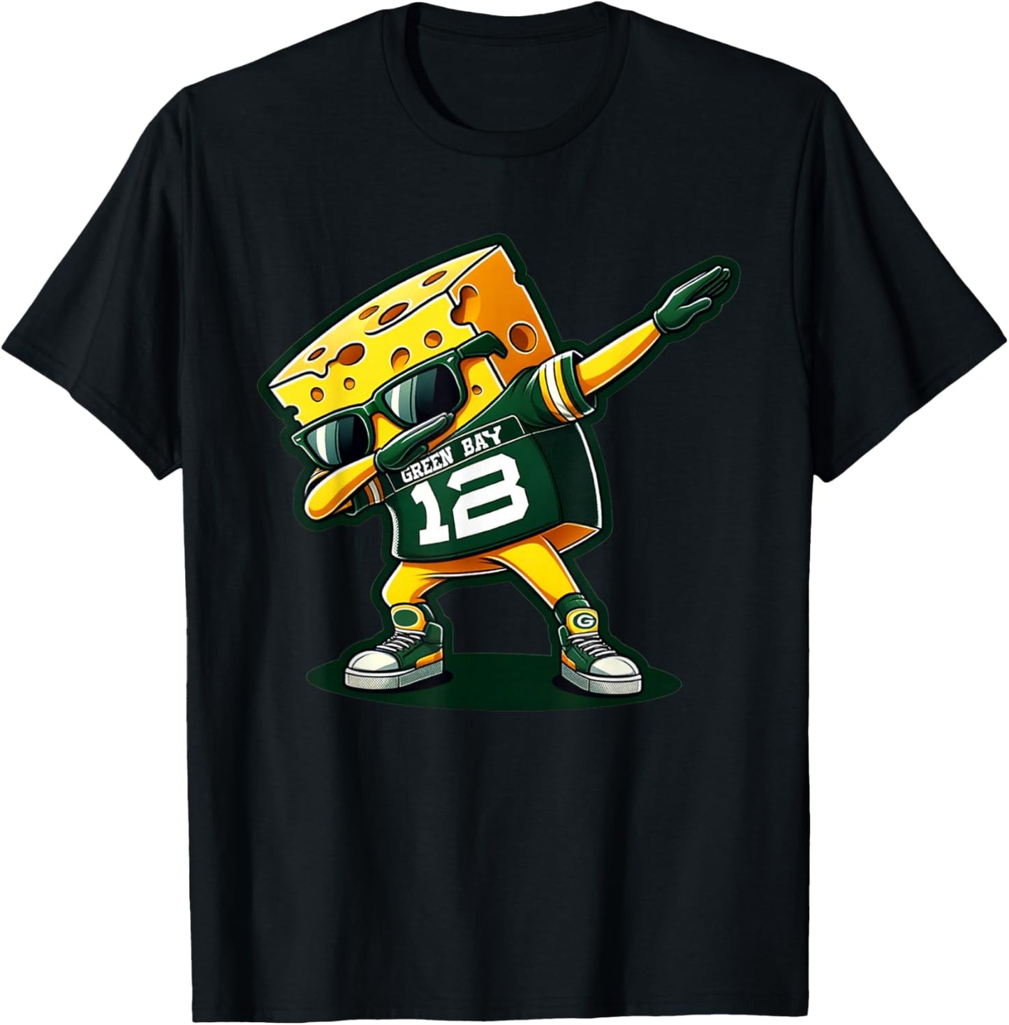 Funny Vintage Green Bay Cheese Dabbing Cool Cheese Foodie