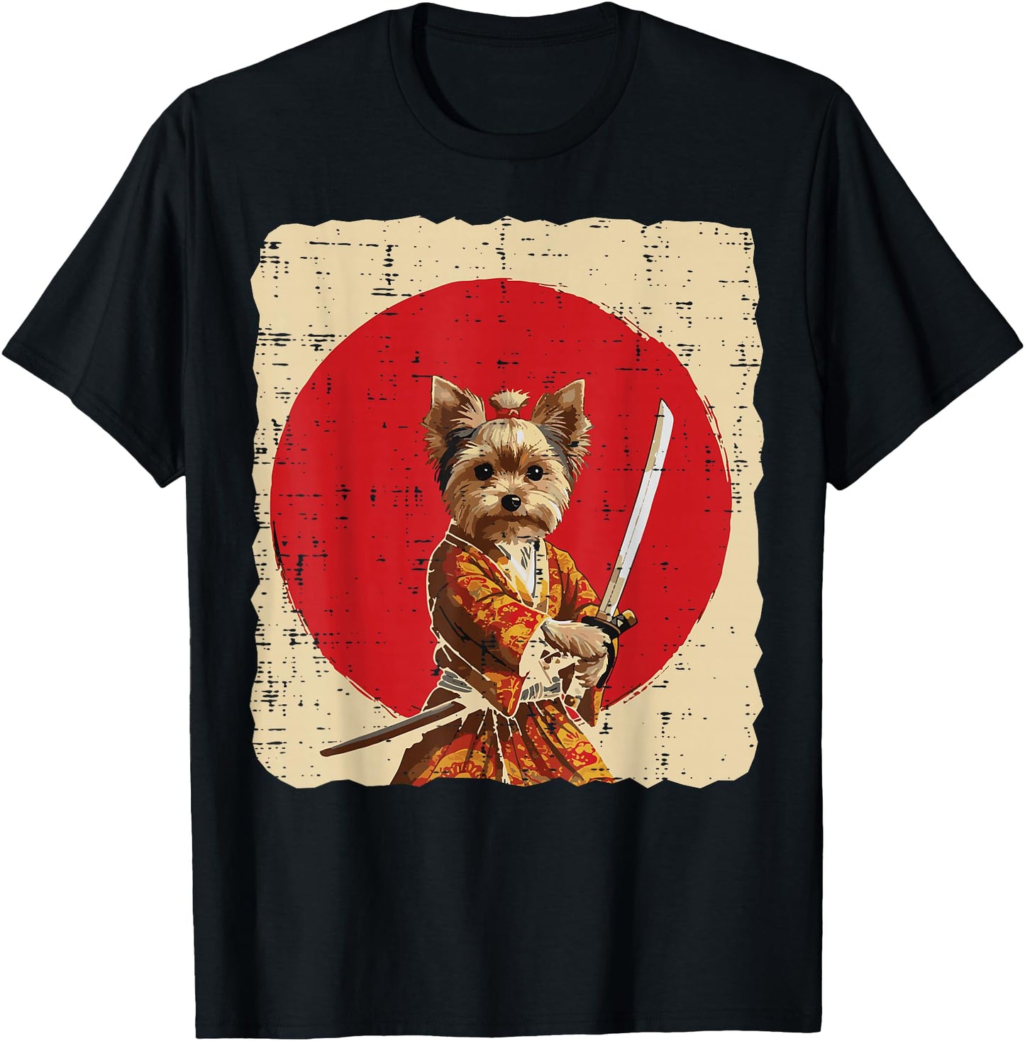 Japanese Dog Yorkshire Terrier Samurai Art Women Men