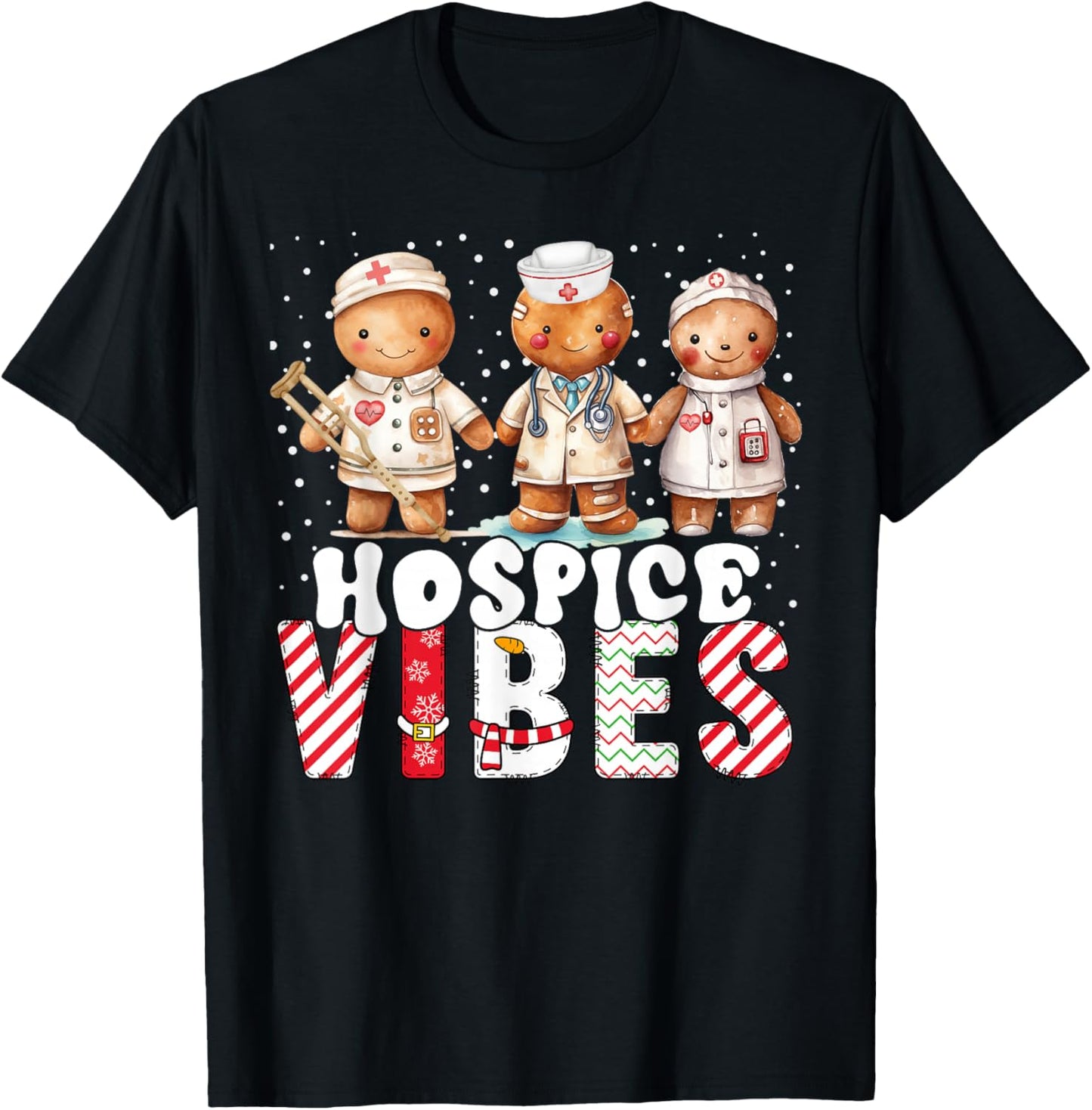 Hospice Vibes Nurse Gingerbread Xmas Stethoscope Christmas